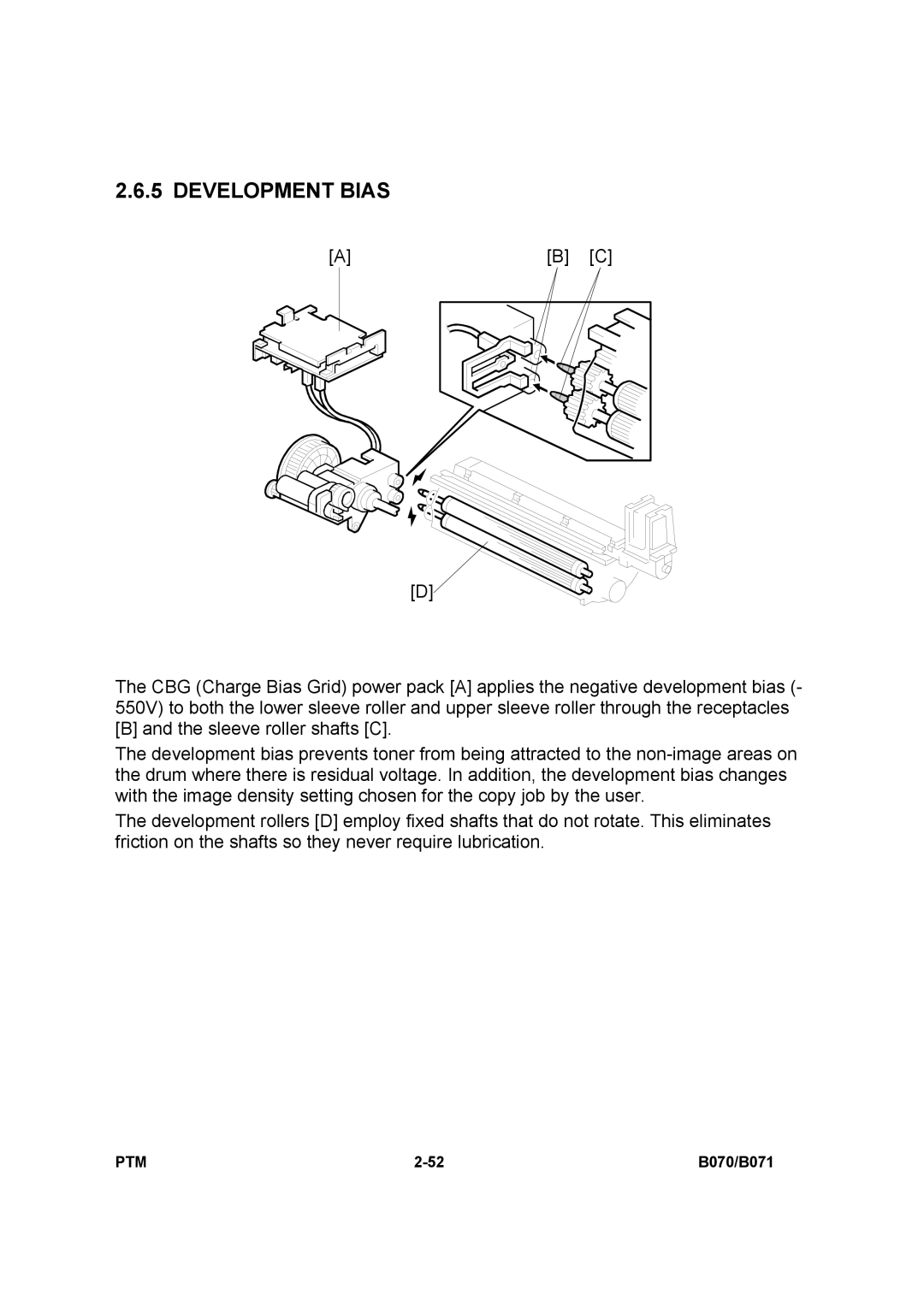 Toshiba E-STUDIO900 manual Development Bias 