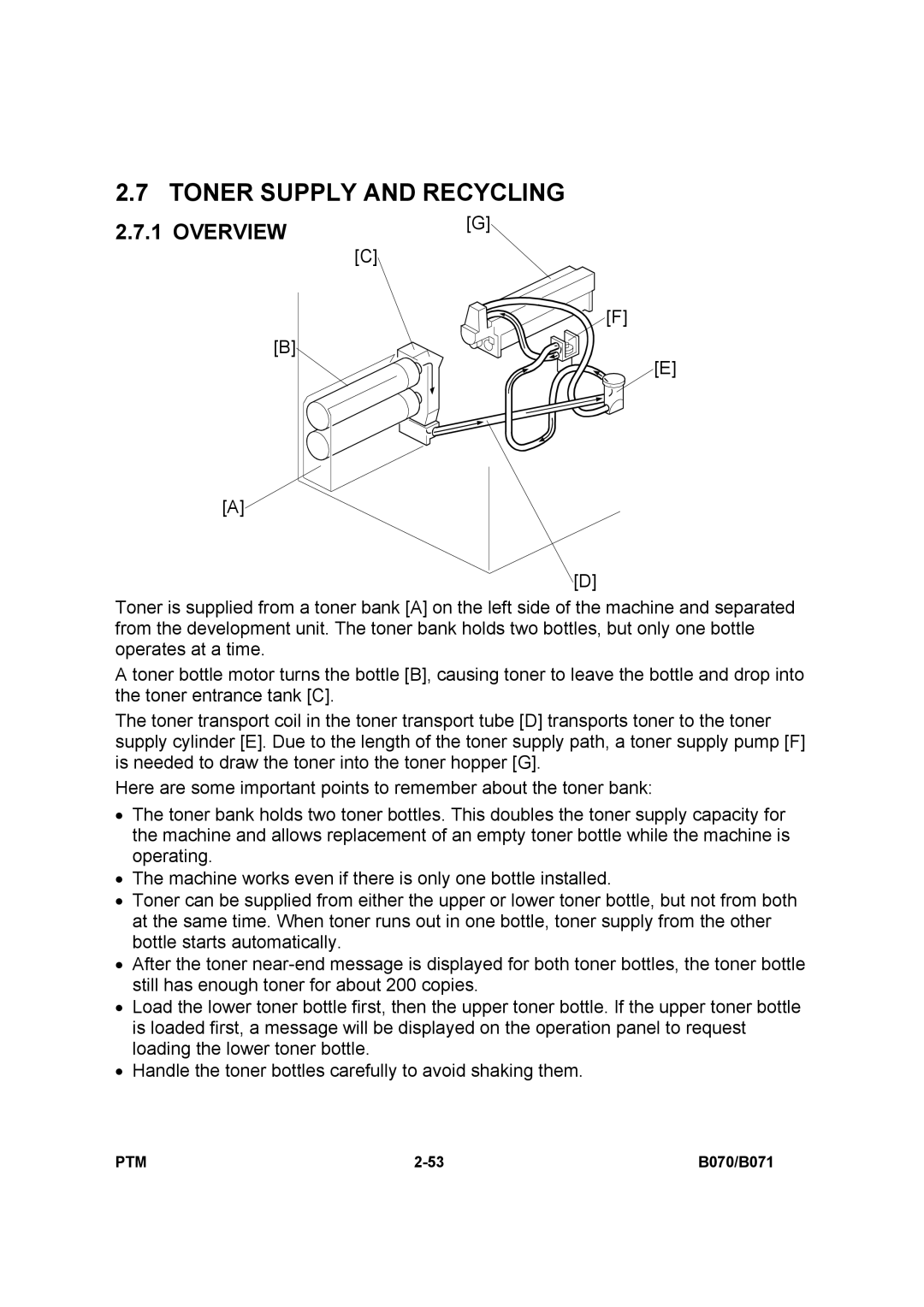 Toshiba E-STUDIO900 manual Toner Supply and Recycling, Overview 