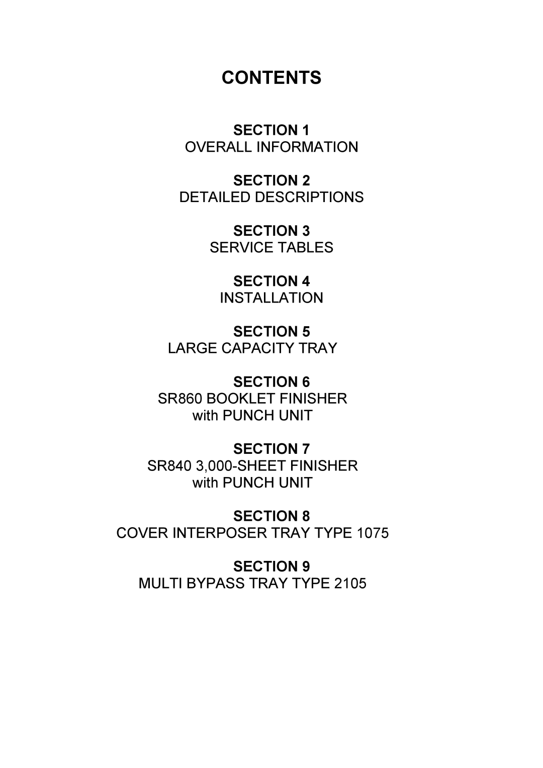 Toshiba E-STUDIO900 manual Contents 