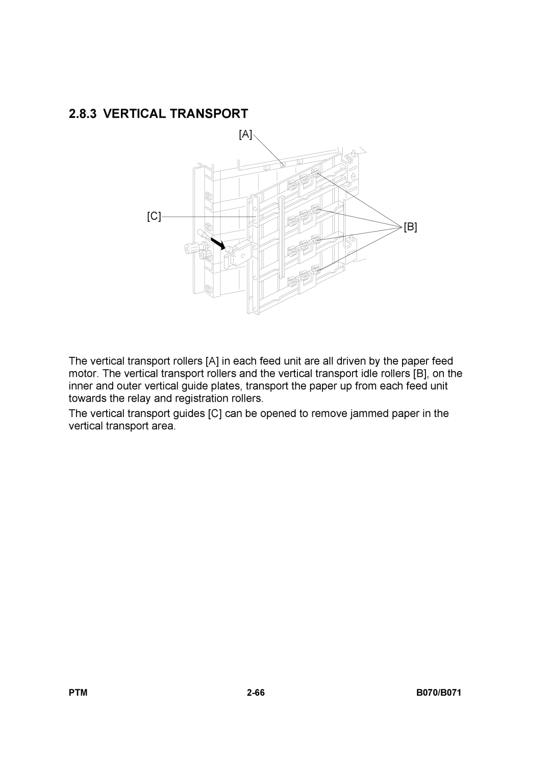 Toshiba E-STUDIO900 manual Vertical Transport 