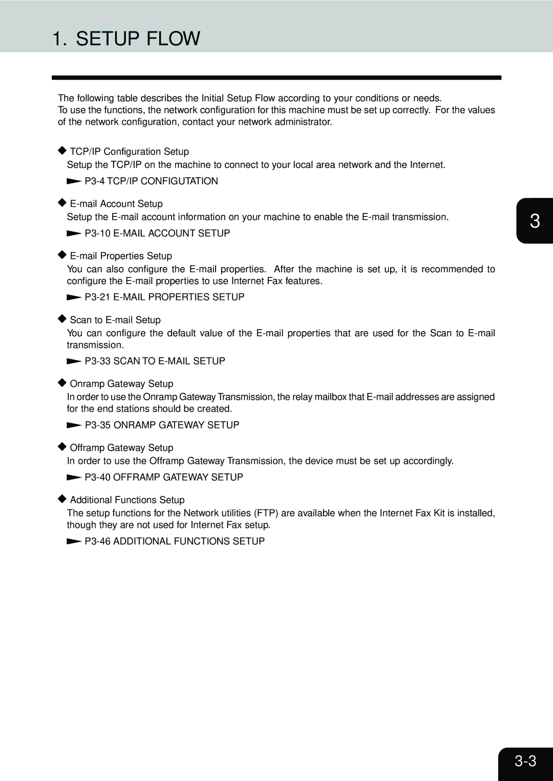 Toshiba E1-17063A manual Setup Flow 