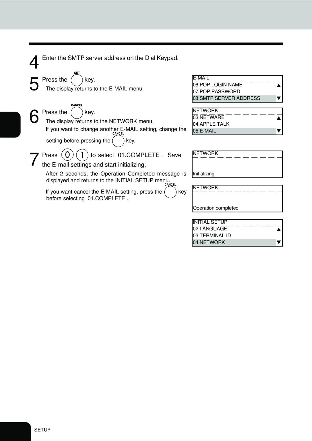 Toshiba E1-17063A manual Mail POP Login Name 