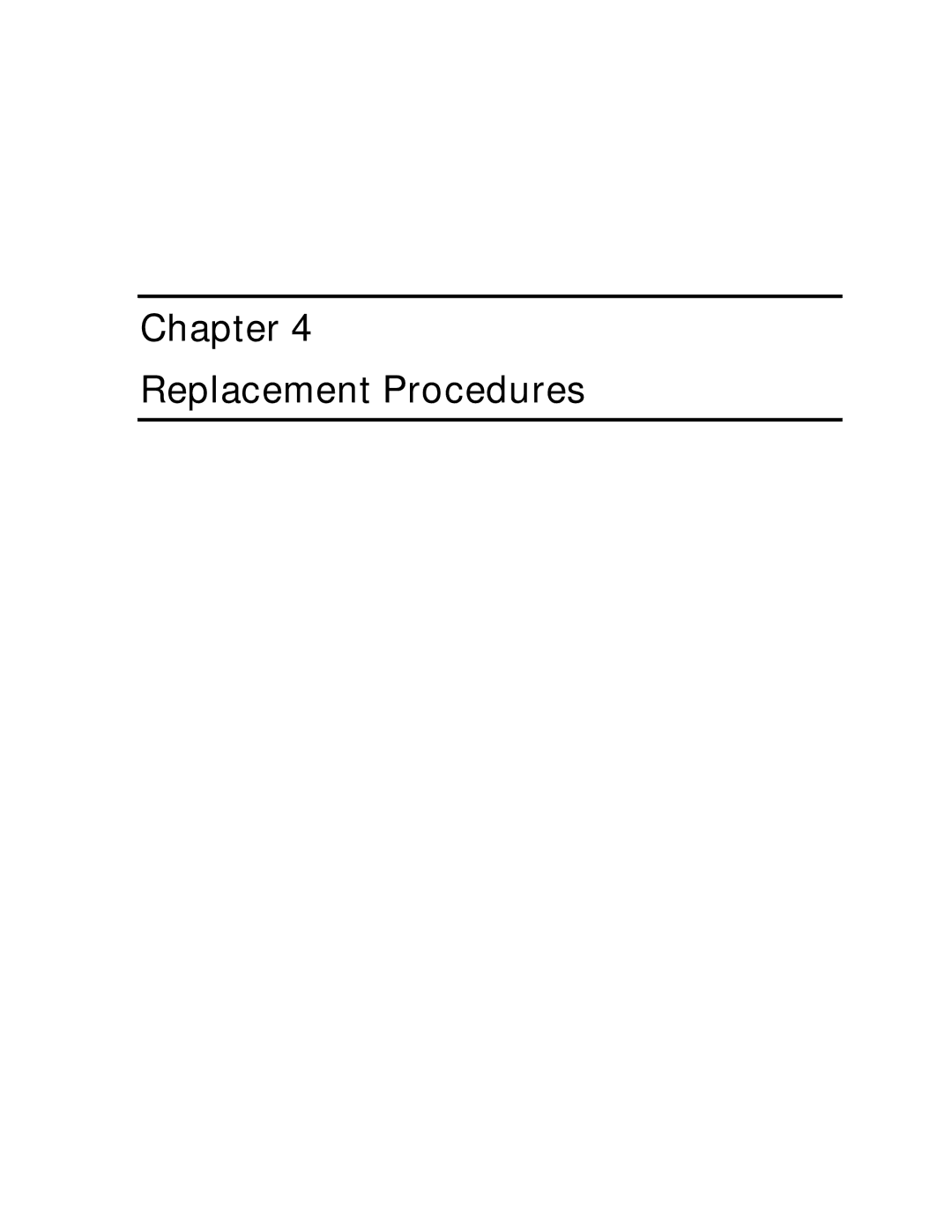 Toshiba E205 manual Chapter Replacement Procedures 