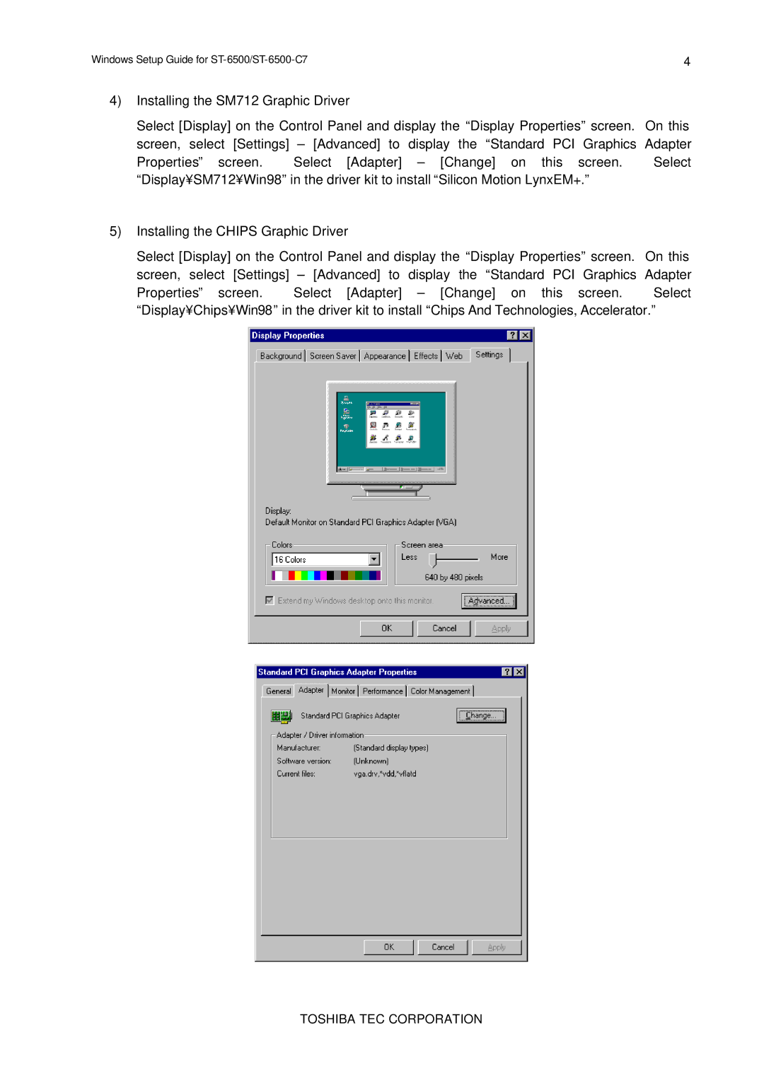 Toshiba E2711 setup guide Toshiba TEC Corporation 