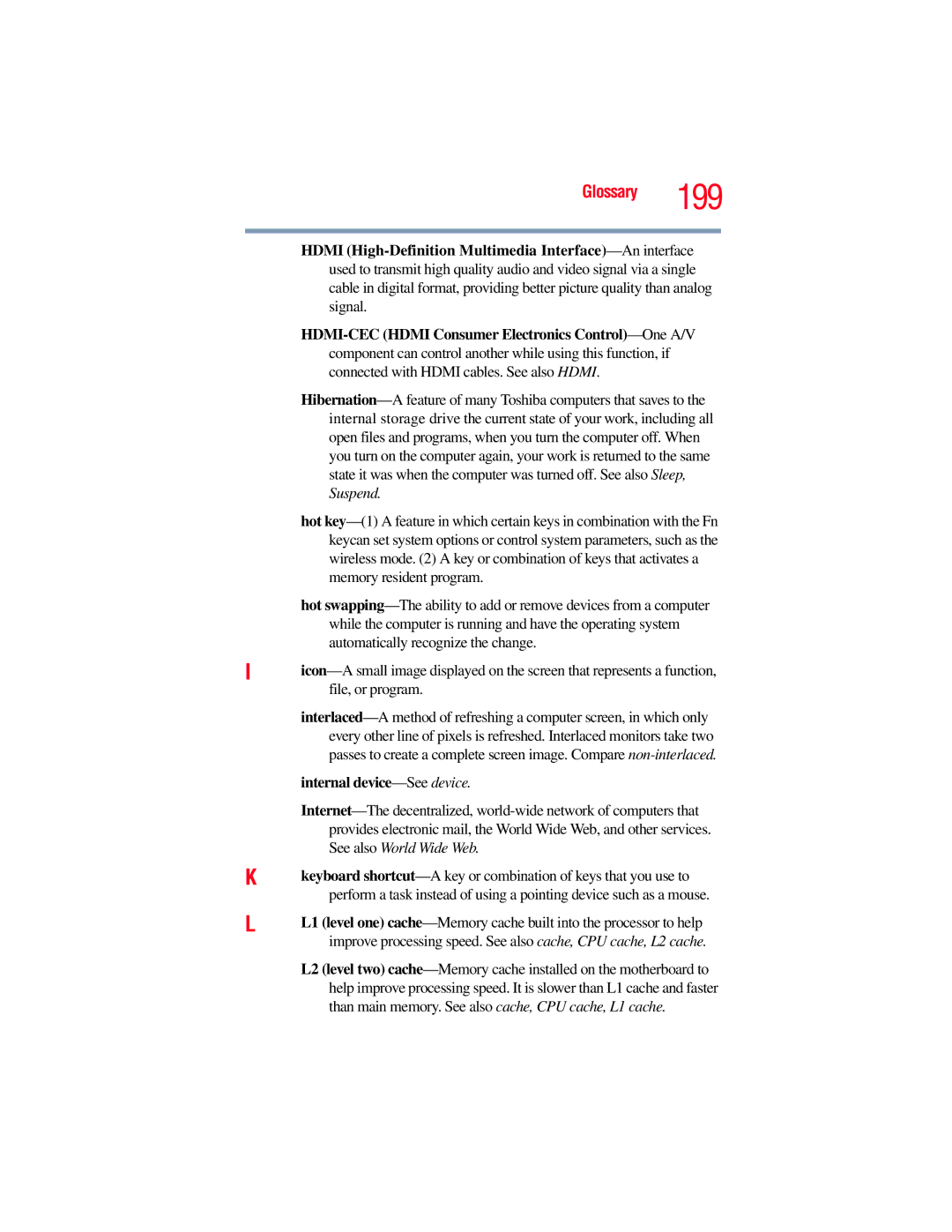 Toshiba E300 manual Internal device-Seedevice 