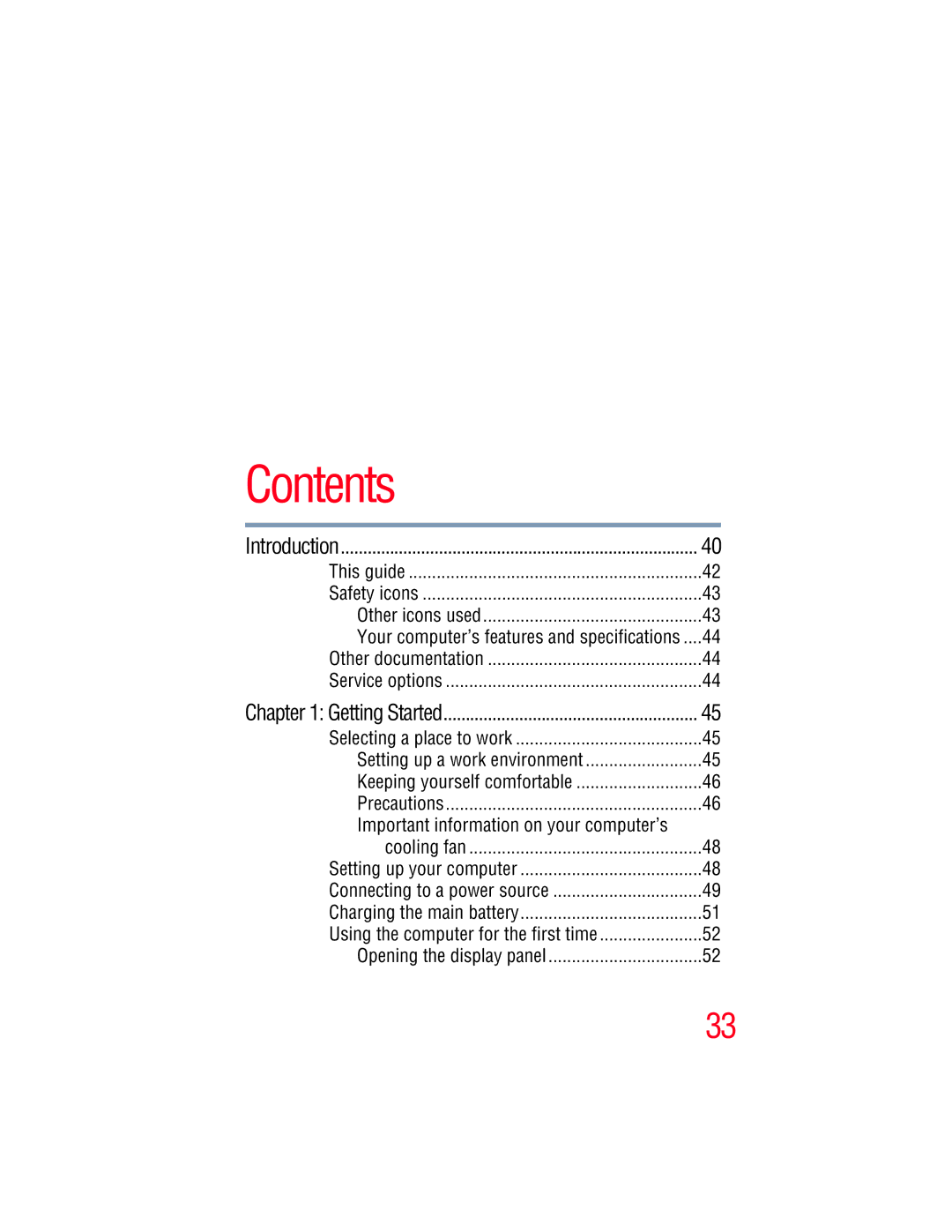 Toshiba E300 manual Contents 