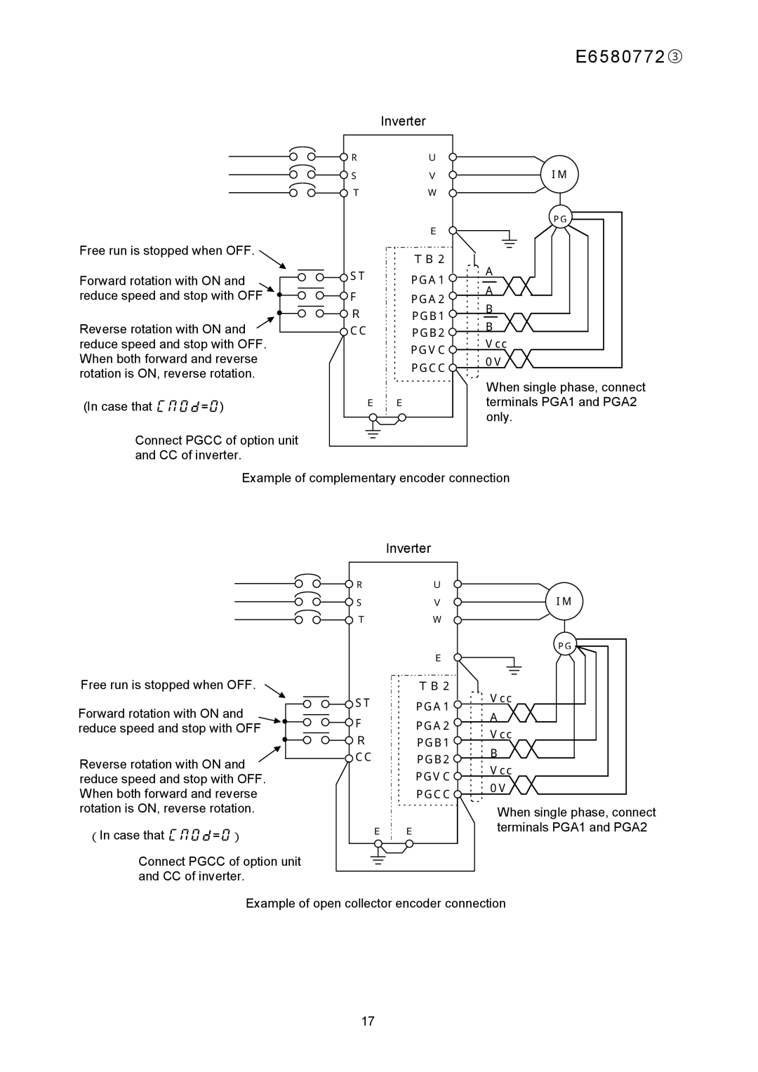 Toshiba E6580772 instruction manual Inverter 