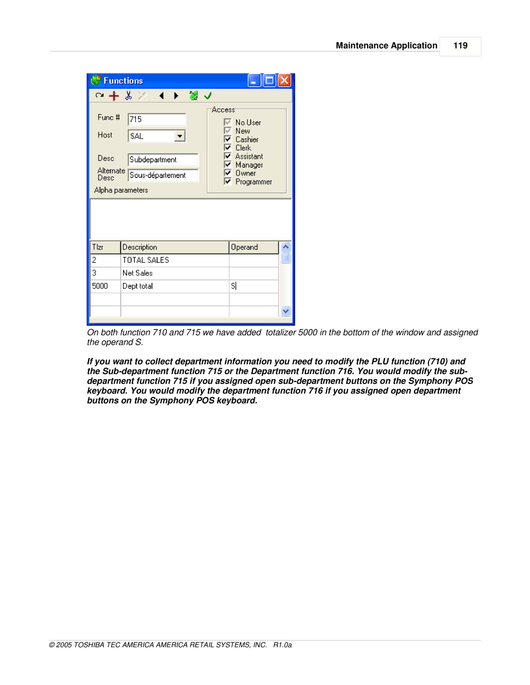 Toshiba Electric Keyboard owner manual Maintenance Application 119 