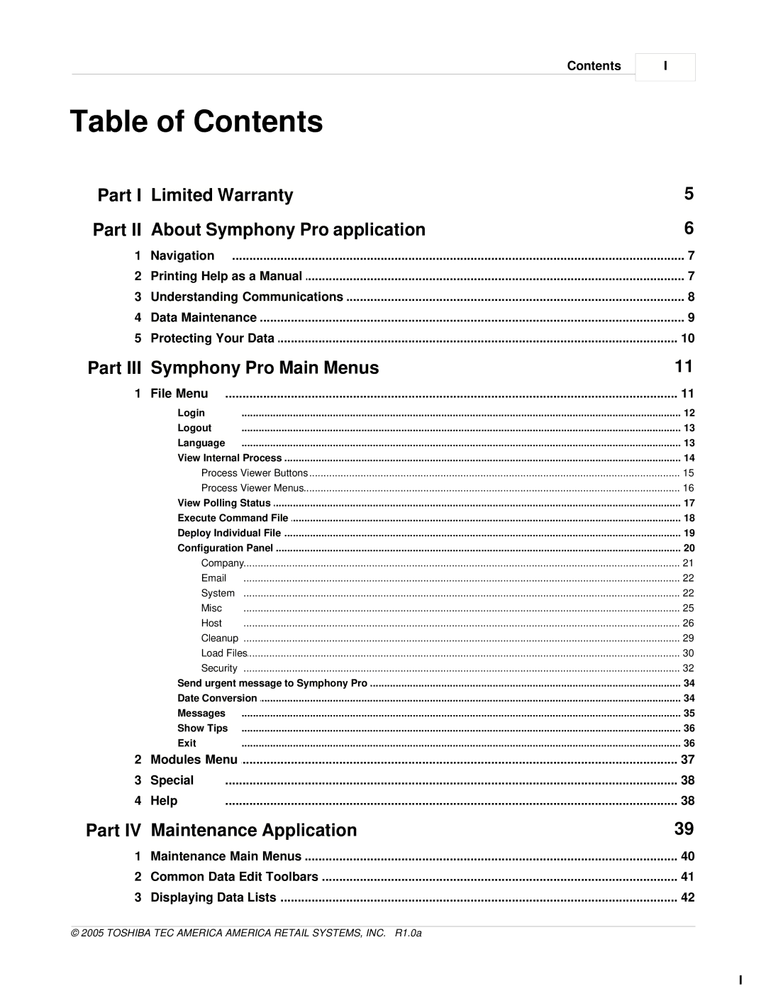 Toshiba Electric Keyboard owner manual Table of Contents 