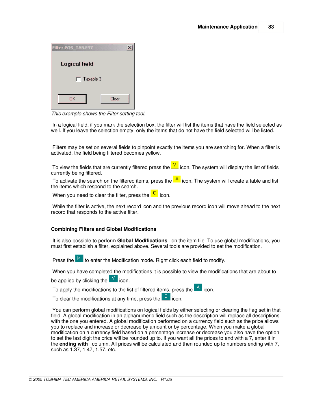 Toshiba Electric Keyboard owner manual Combining Filters and Global Modifications 