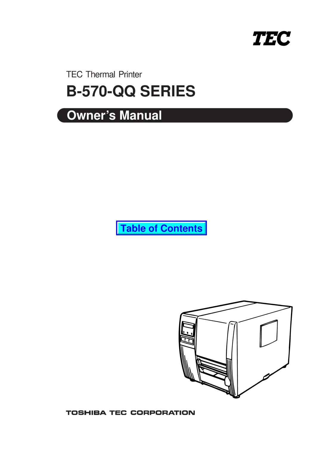 Toshiba EM1-33035E, B-570-QQ SERIES owner manual QQ Series 