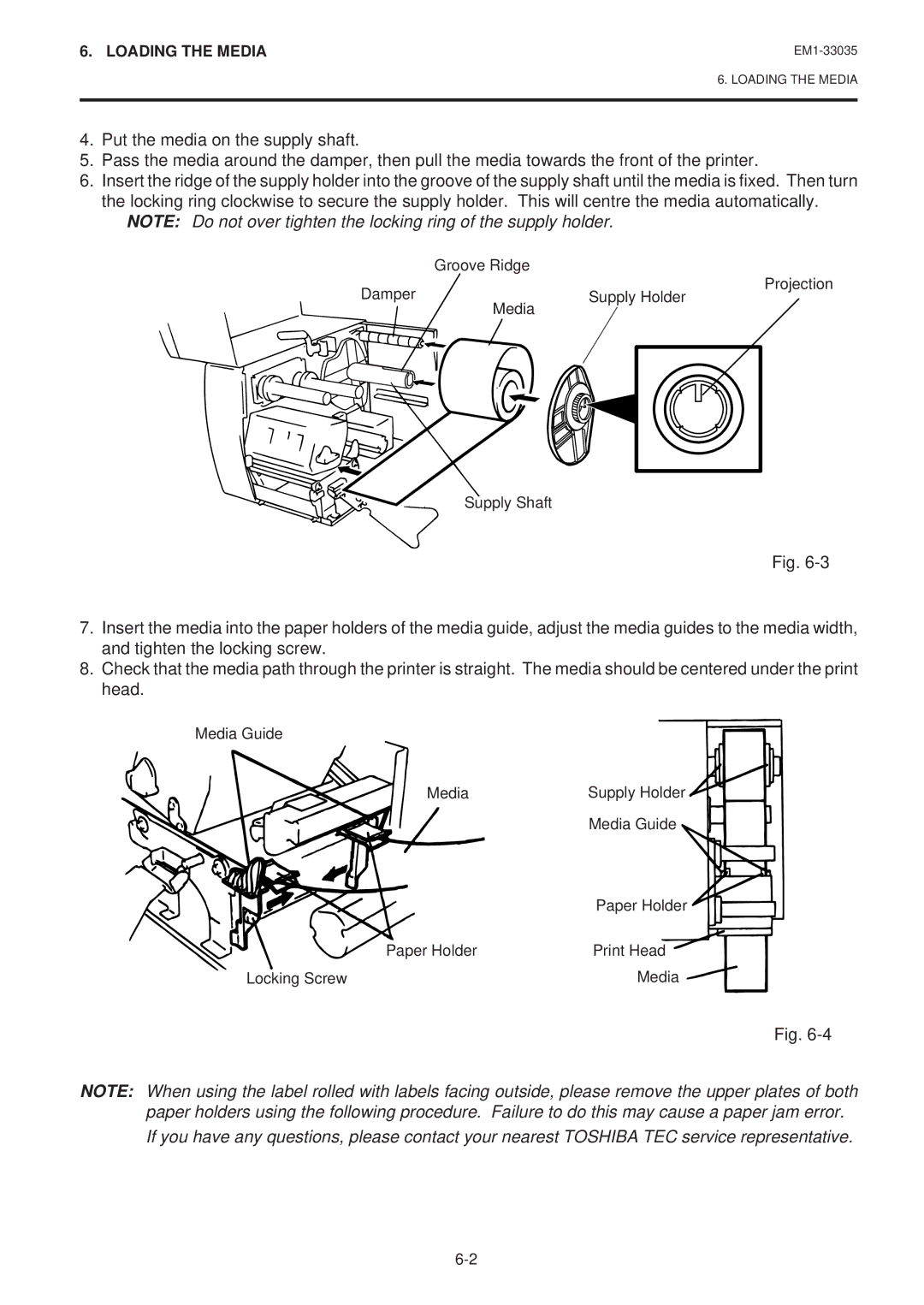 Toshiba EM1-33035E, B-570-QQ SERIES owner manual Groove Ridge 