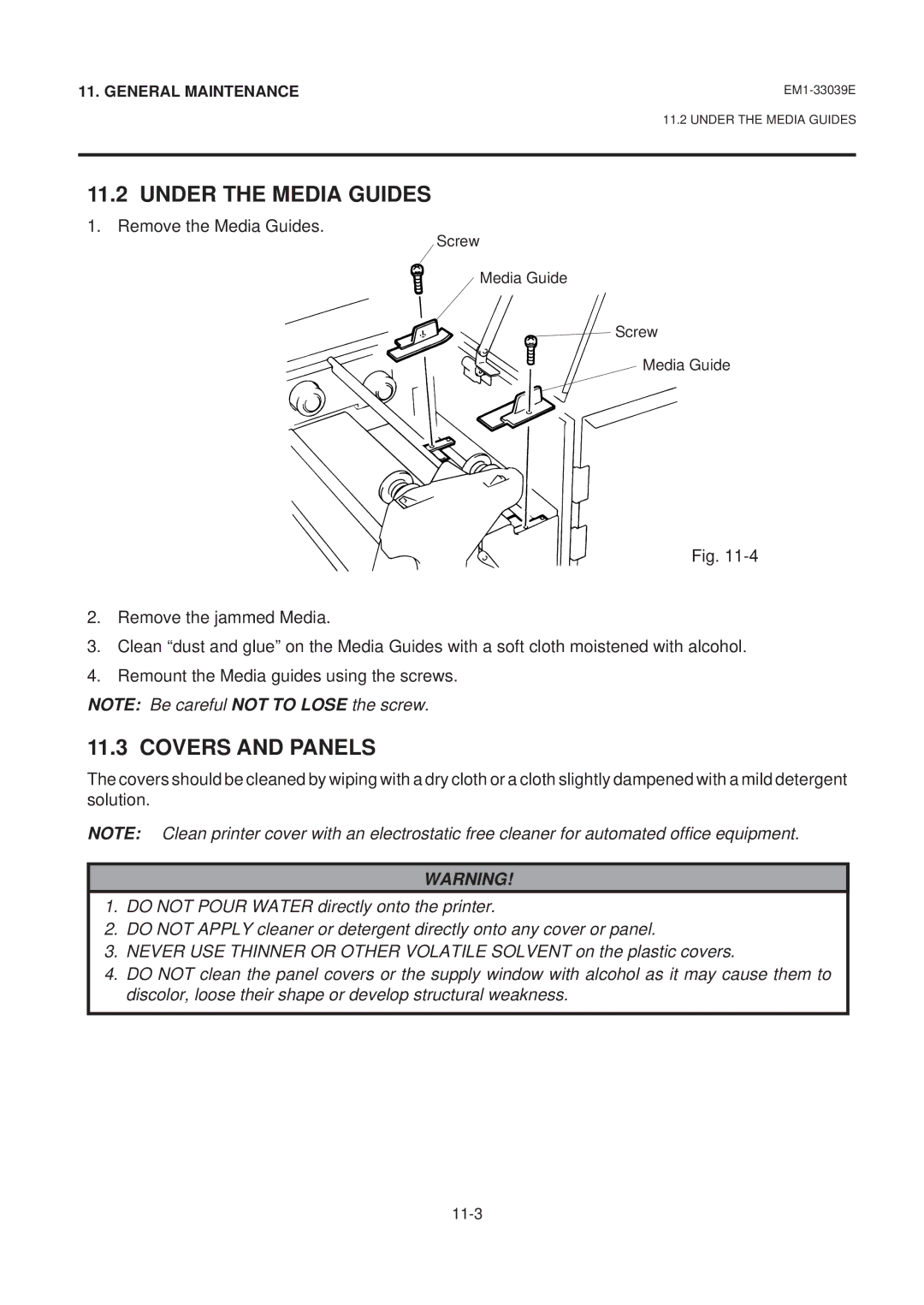 Toshiba EM1-33039EE, B-870 SERIES owner manual Under the Media Guides, Covers and Panels 