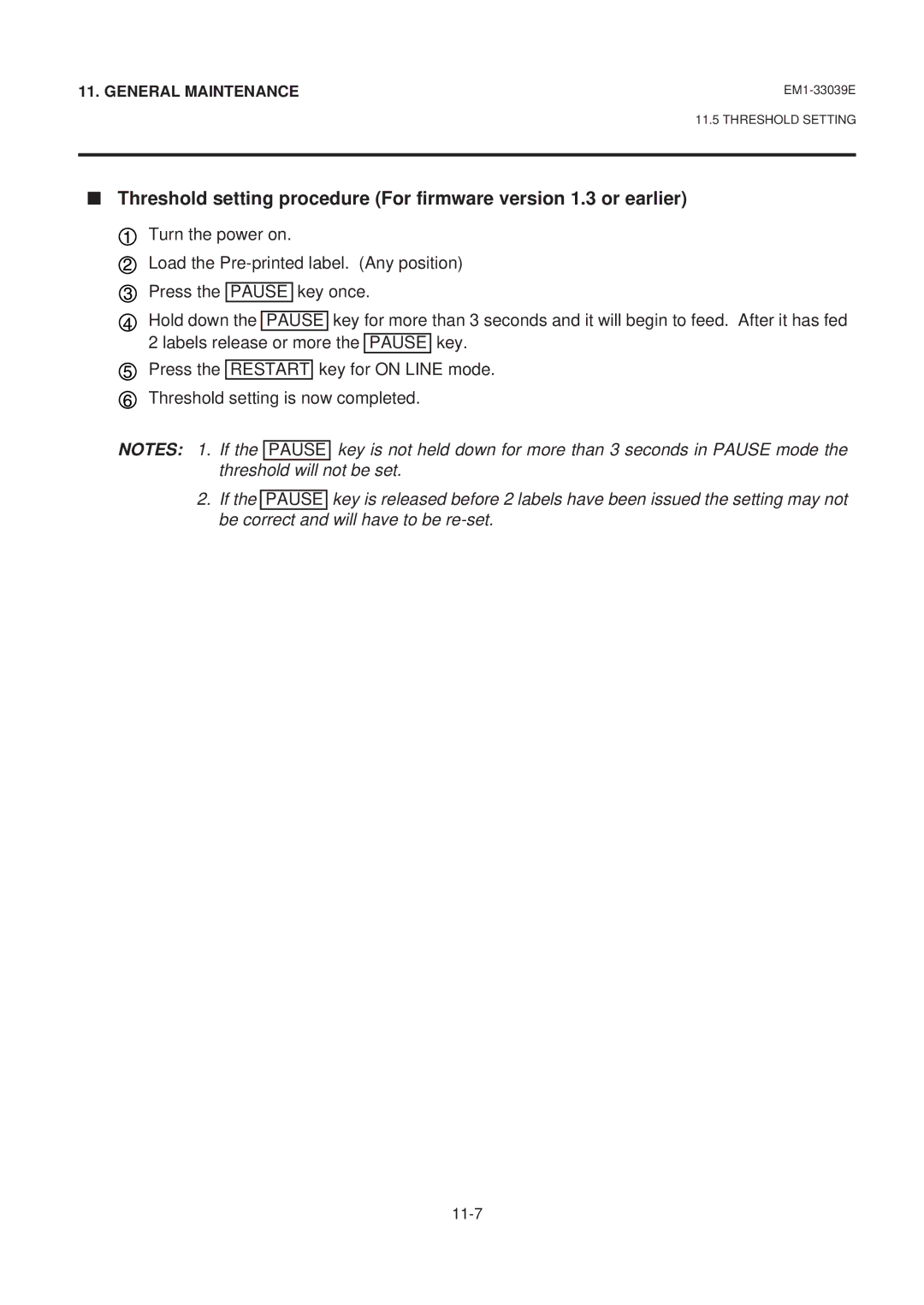 Toshiba B-870 SERIES, EM1-33039EE owner manual 11-7 