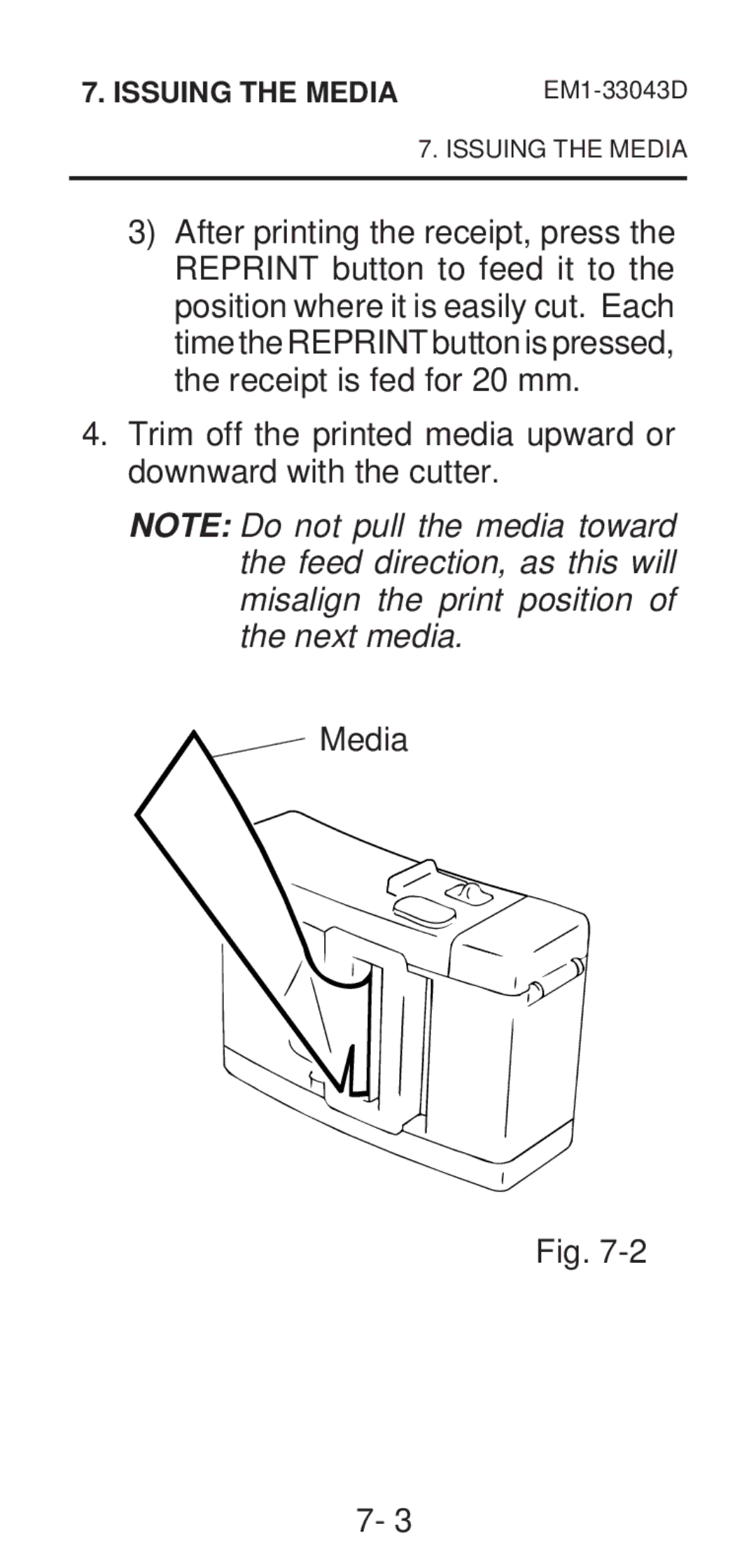 Toshiba B-210 SERIES, EM1-33043D, EM1-33043A owner manual Issuing the Media 