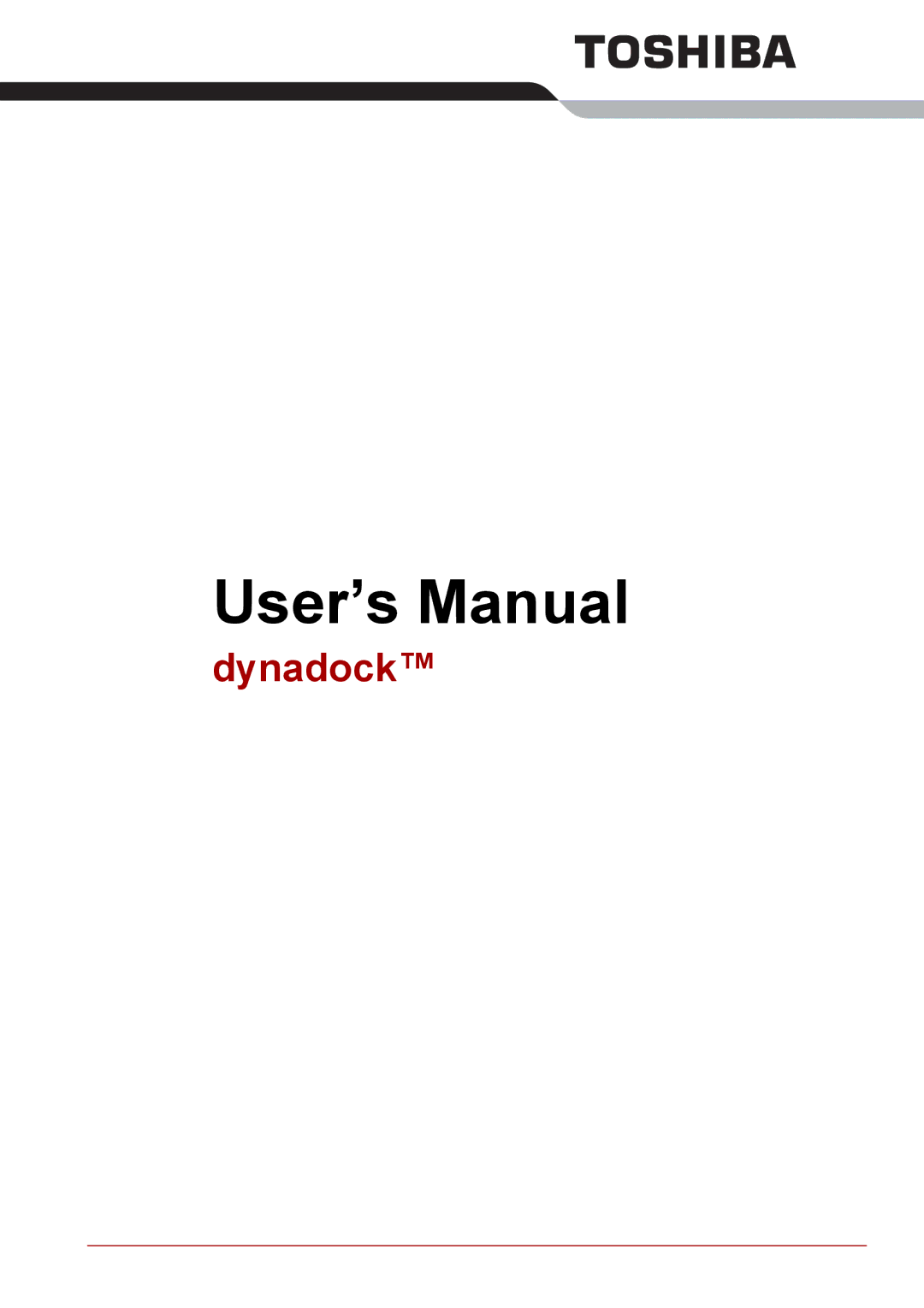 Toshiba EN-2 user manual User’s Manual 