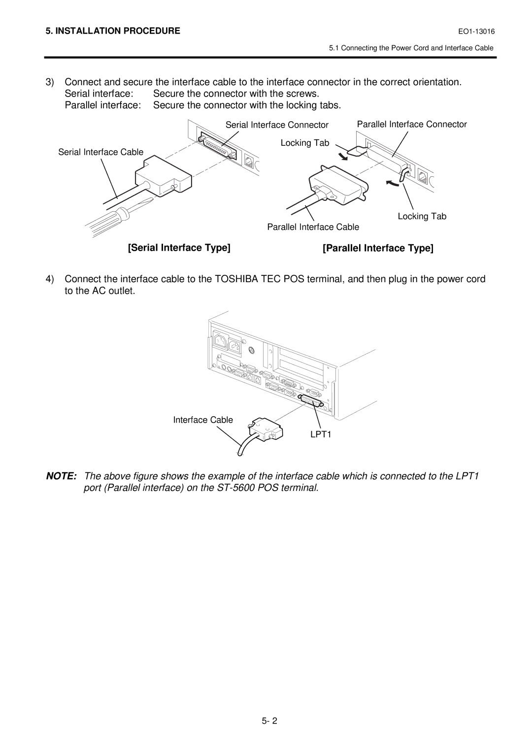 Toshiba EO1-13016, TRST-56 SERIES owner manual Serial Interface Type 