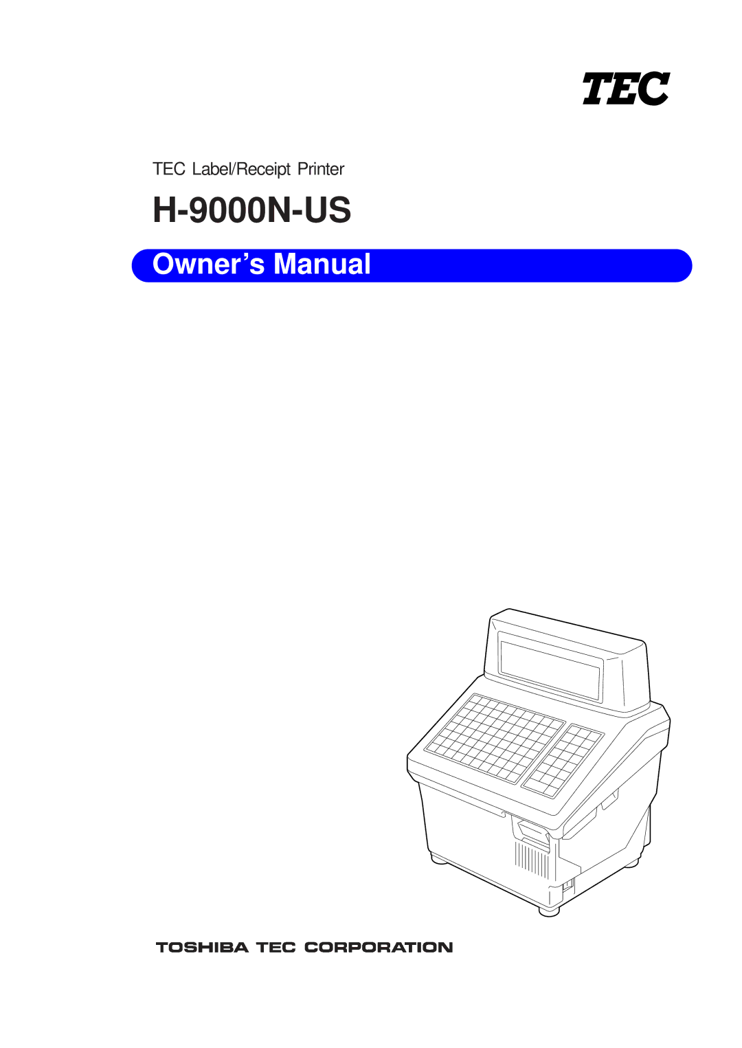 Toshiba EO1-32004BE, H-9000N-US owner manual 