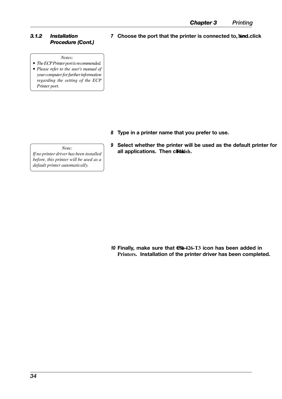 Toshiba EO1-33027E, CB-426-T3-QQ owner manual Chapter Printing 