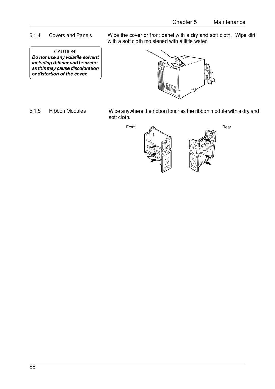 Toshiba CB-426-T3-QQ, EO1-33027E owner manual Covers and Panels, Ribbon Modules 