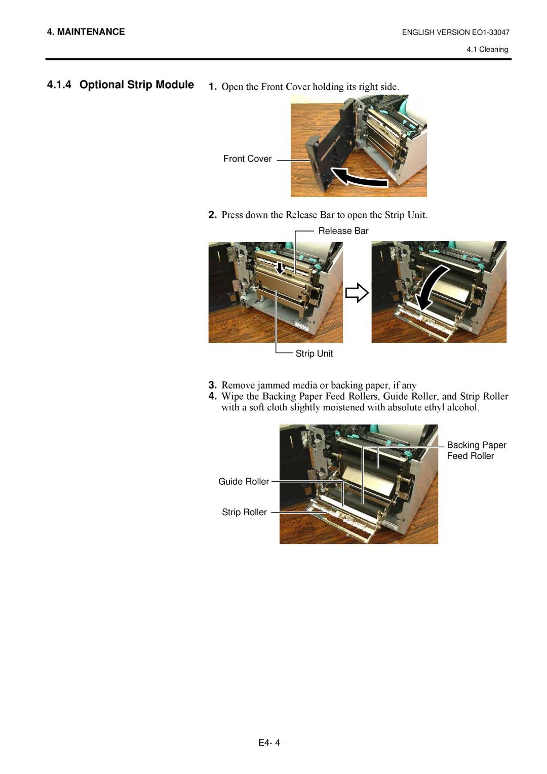 Toshiba EO1-33047, B-SA4TM SERIES owner manual # #, # 5HPRYH#MDPPHG#PHGLD#RU#EDFNLQJ#SDSHU/#LI#DQ\# 