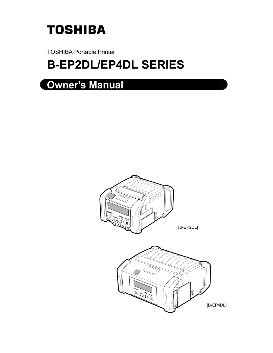 Toshiba 7FM03281000, EO1-33079 owner manual EP2DL/EP4DL Series, EP2DL EP4DL 