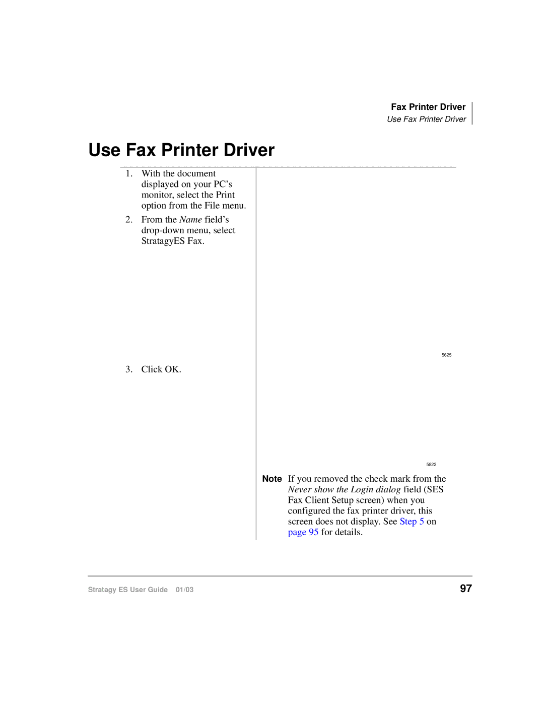 Toshiba ES4, ES96R, ES80 manual Use Fax Printer Driver 