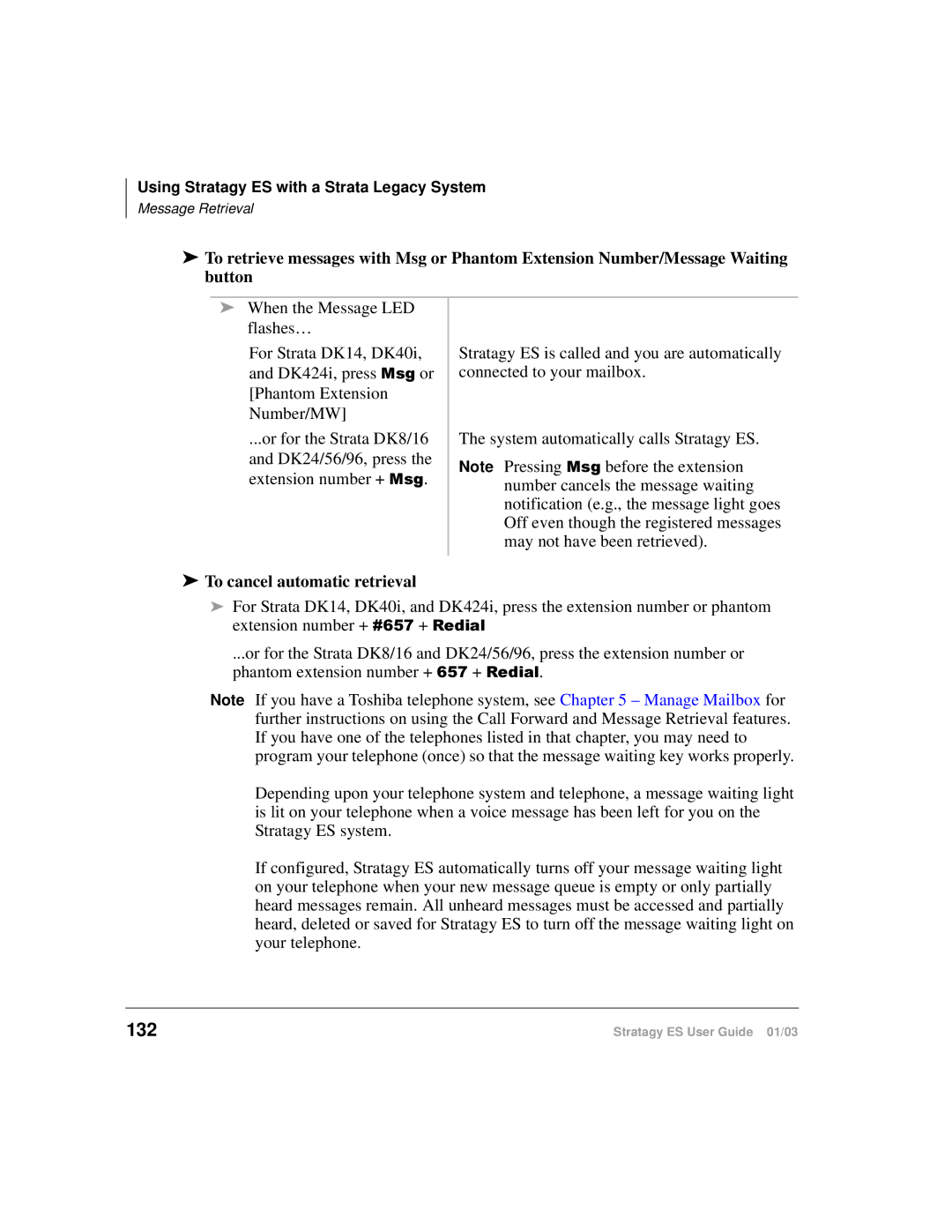 Toshiba ES80, ES4, ES96R manual 132, To cancel automatic retrieval 