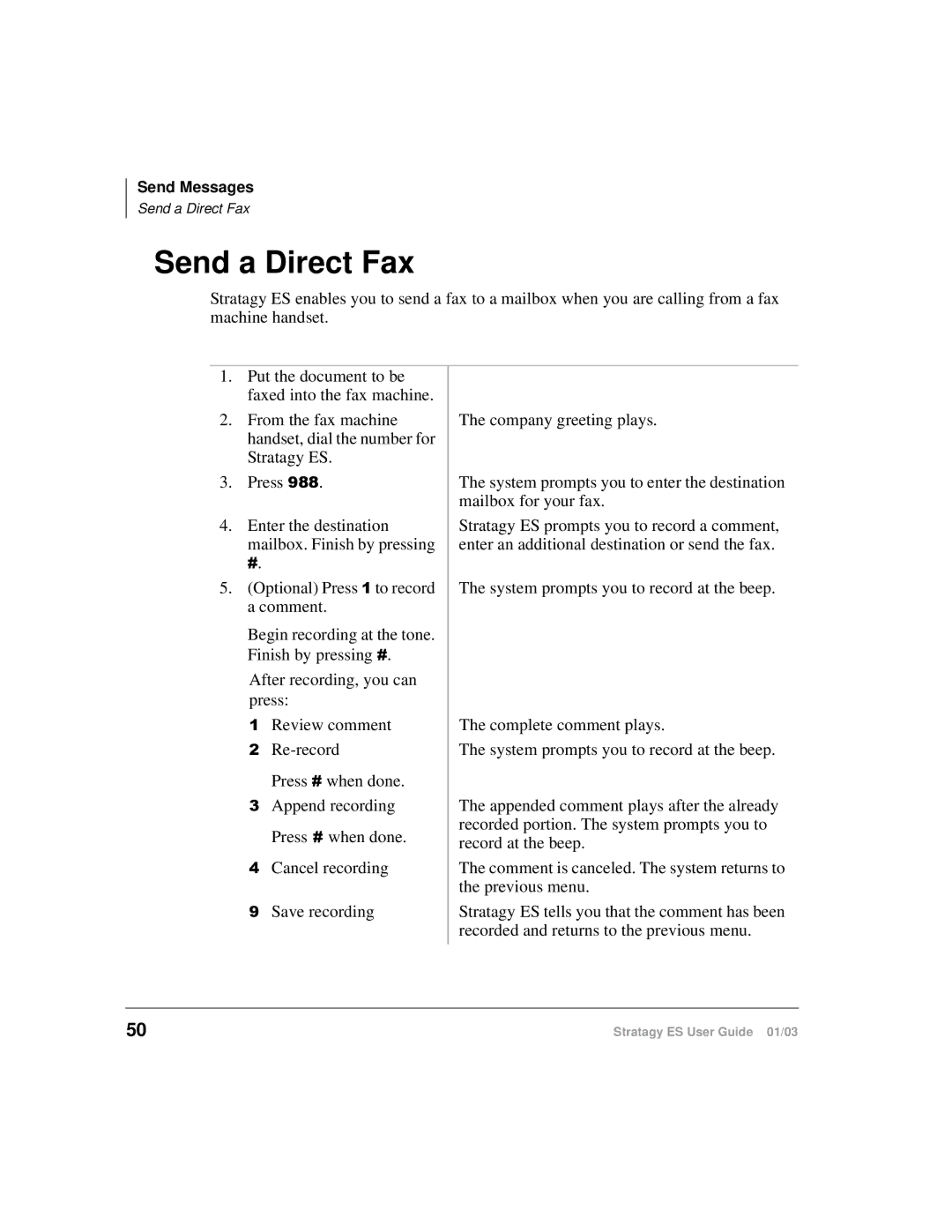 Toshiba ES4, ES96R, ES80 manual Send a Direct Fax 