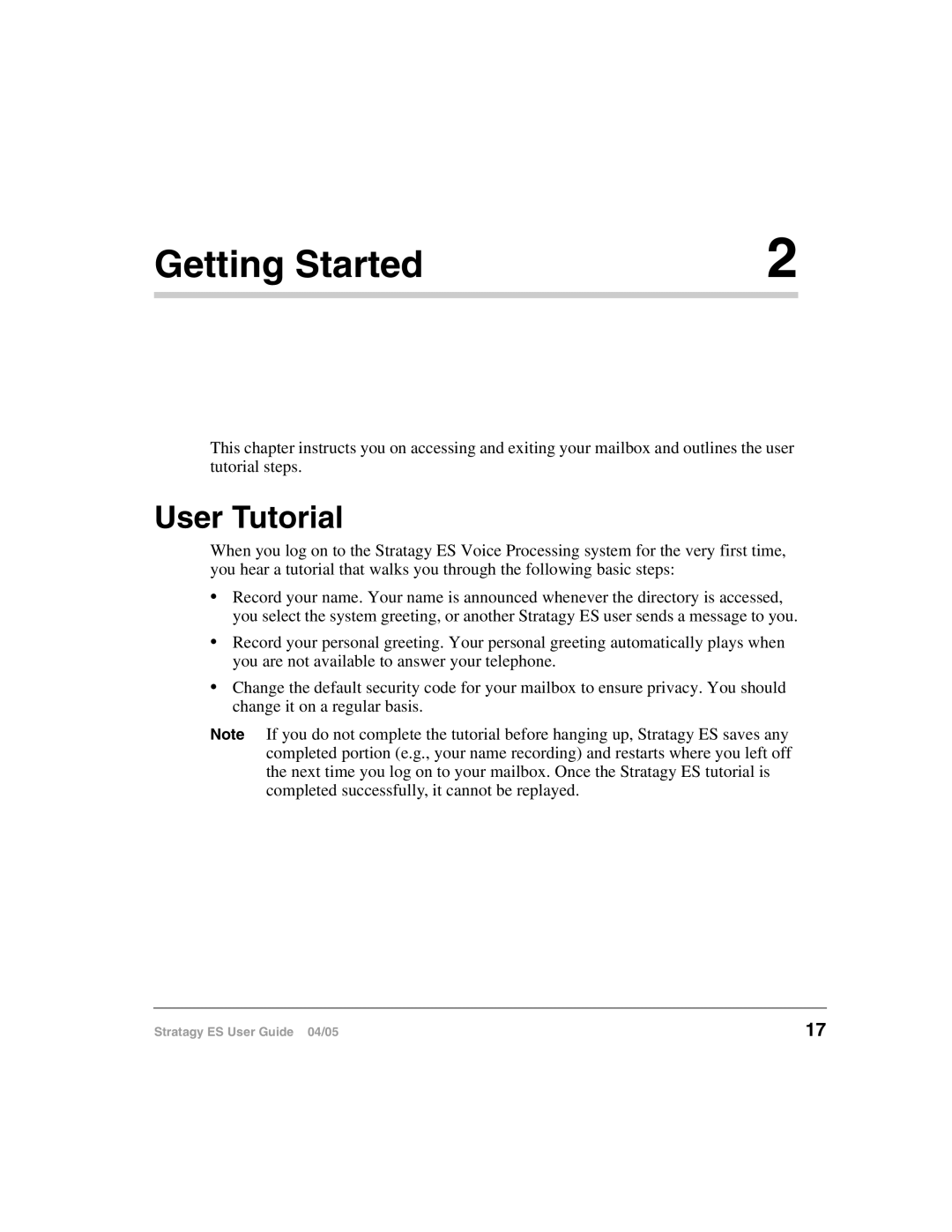 Toshiba ES8, ES48, IES32, ES96R2, IES16 manual Getting Started, User Tutorial 