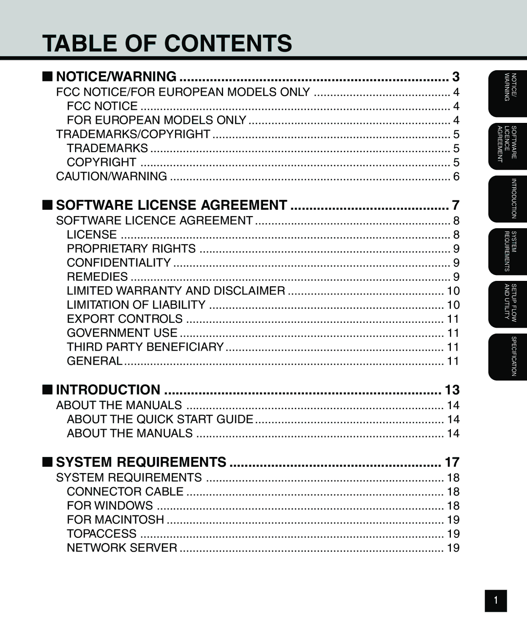 Toshiba e.STUDIO810, e.STUDIO650, e.STUDIO550 quick start Table of Contents 