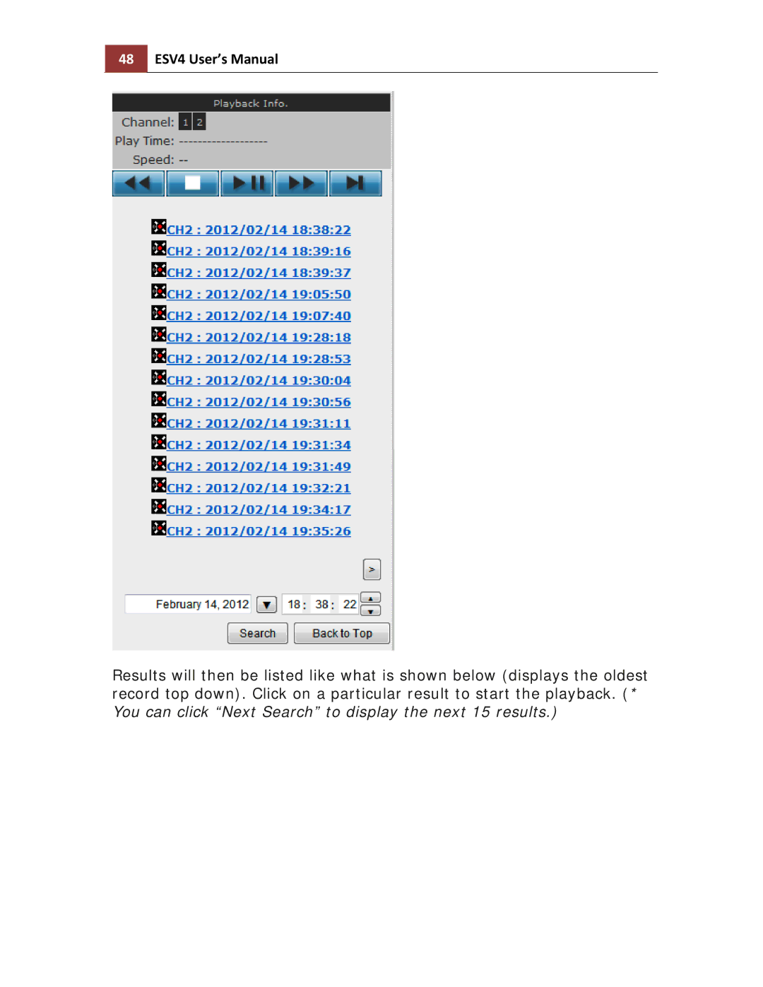 Toshiba ESV41T user manual 48 ESV4 User’s Manual 