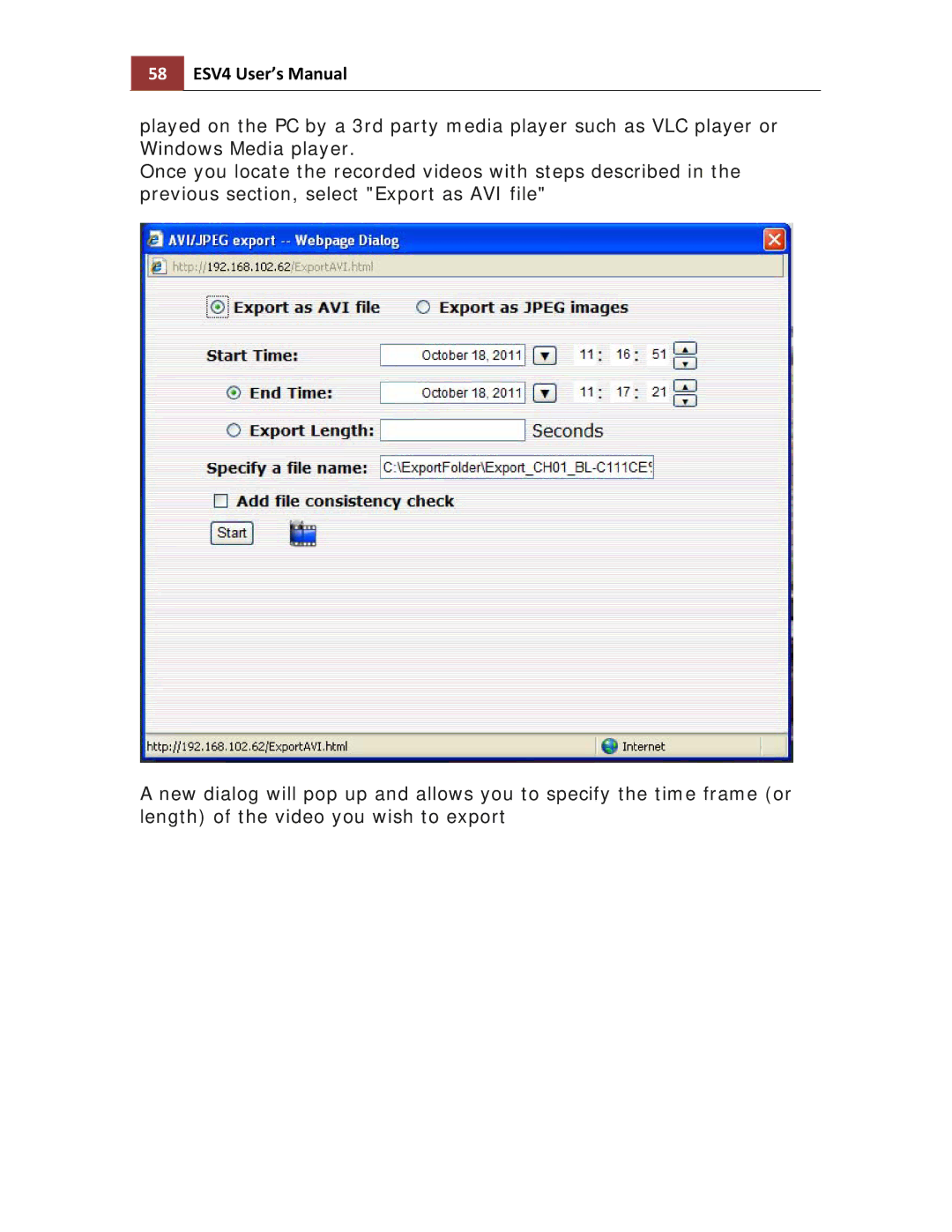 Toshiba ESV41T user manual 58 ESV4 User’s Manual 