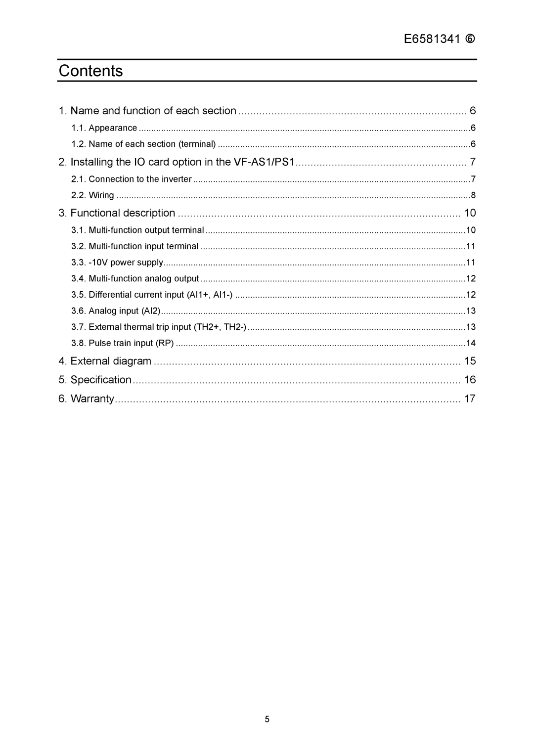 Toshiba ETB004Z instruction manual Contents 