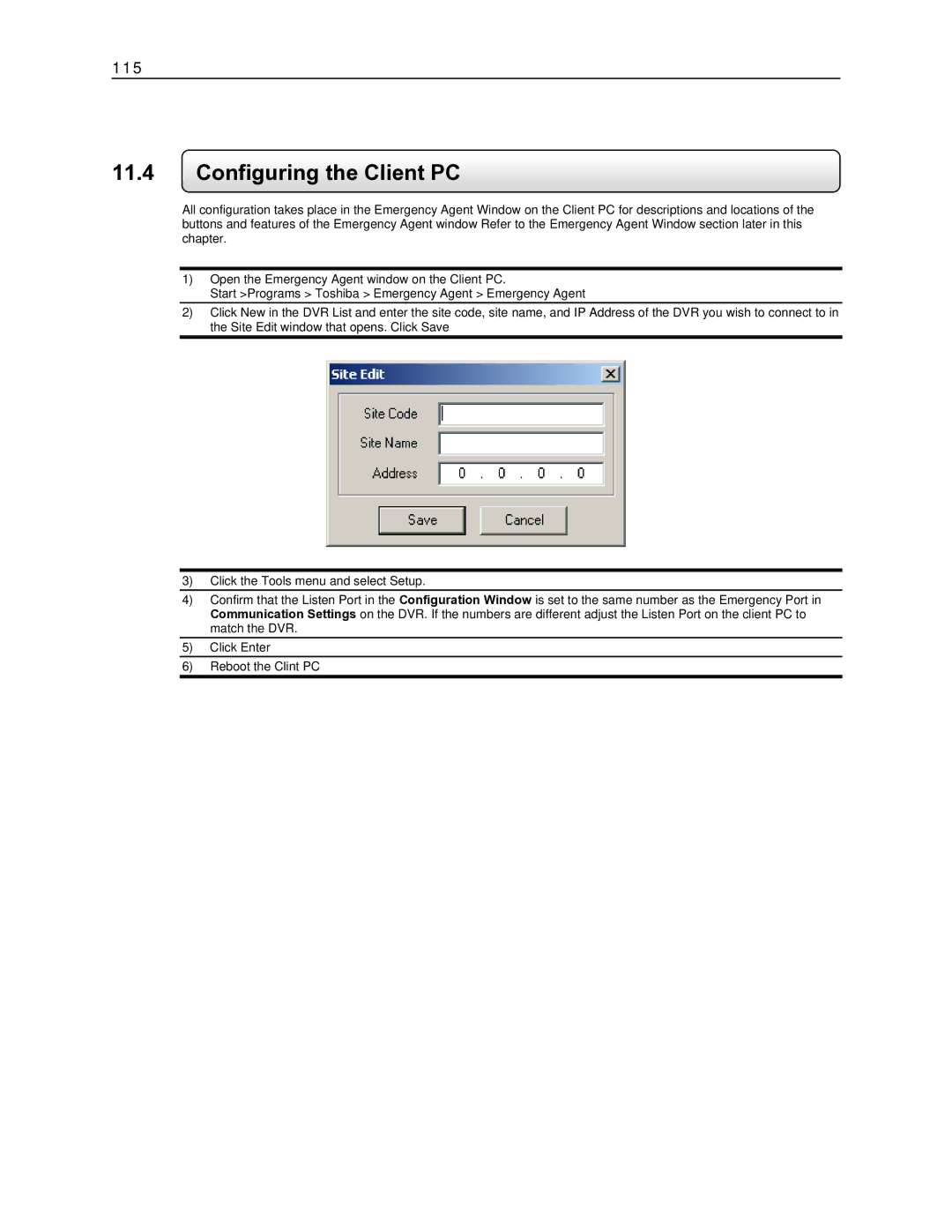 Toshiba EVR16-X, EVR8-X, EVR32-X, DVR16-X, DVR8-X, EVR64-X user manual Configuring the Client PC 