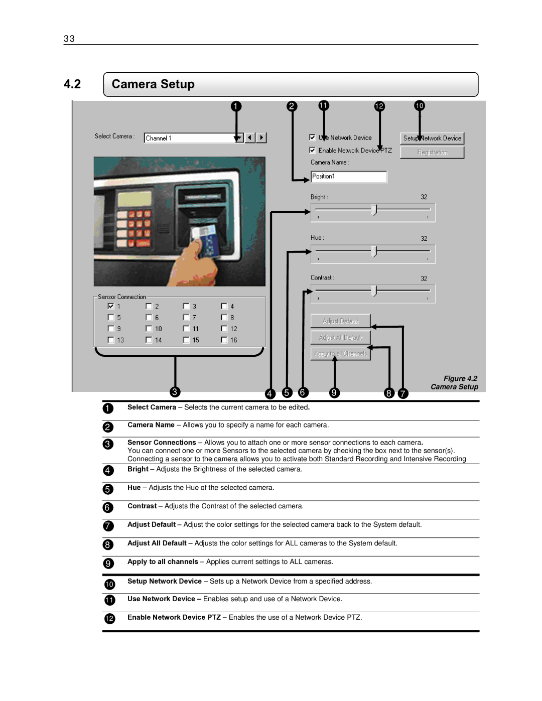 Toshiba EVR8-X, EVR32-X, DVR16-X, DVR8-X, EVR16-X, EVR64-X user manual Camera Setup 