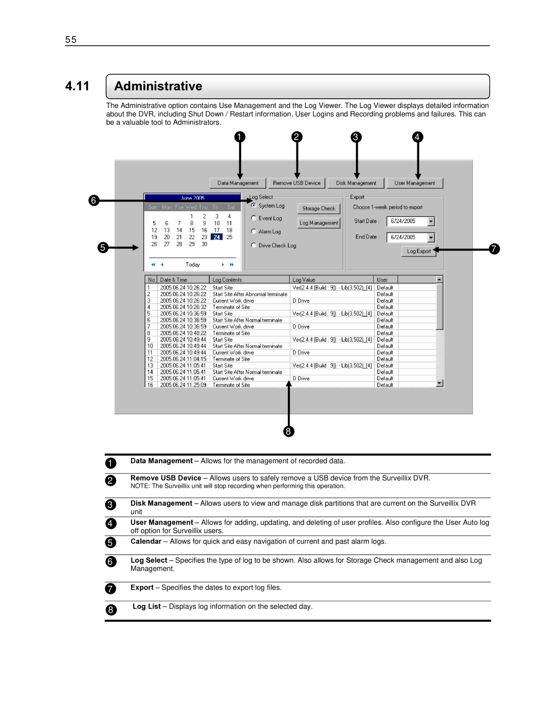 Toshiba EVR16-X, EVR8-X, EVR32-X, DVR16-X, DVR8-X, EVR64-X user manual Administrative 