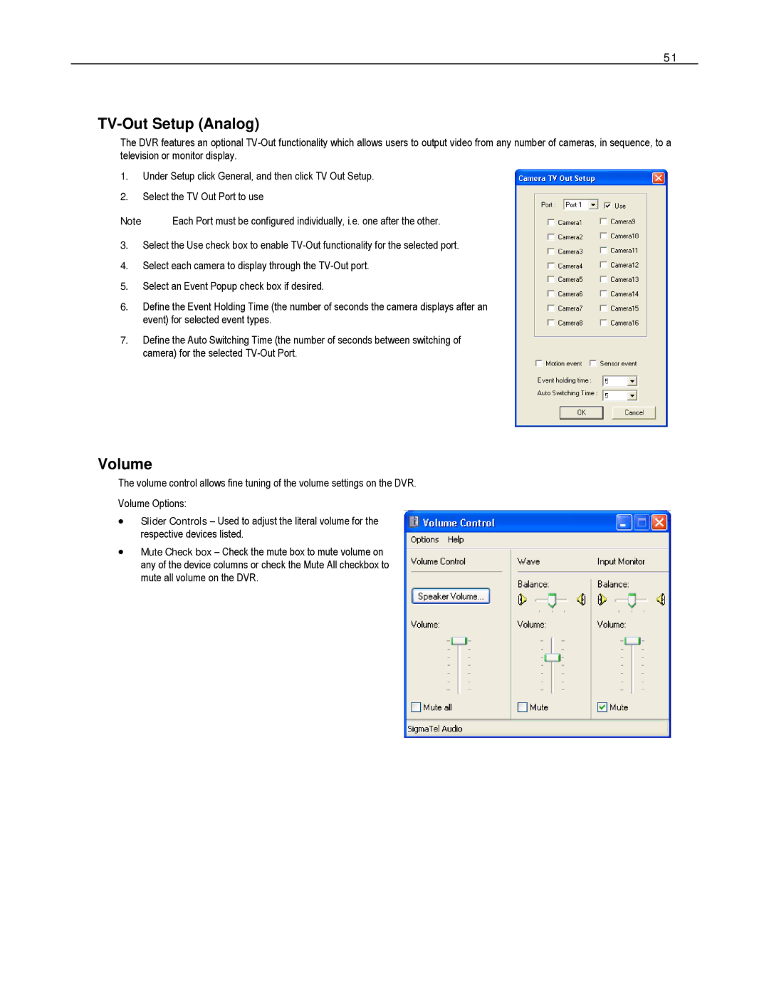 Toshiba HVR8-X, EVR8-X, EVR32-X, HVR32-X, HVR16-X, EVR16-X user manual TVB49-Out Setup Analog, Volume 