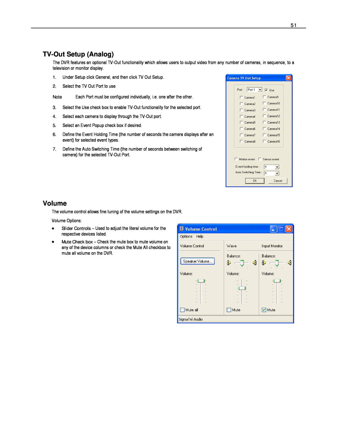 Toshiba HVR8-X, EVR8-X, EVR32-X, HVR32-X, HVR16-X, EVR16-X user manual TVB49-Out Setup Analog, Volume 