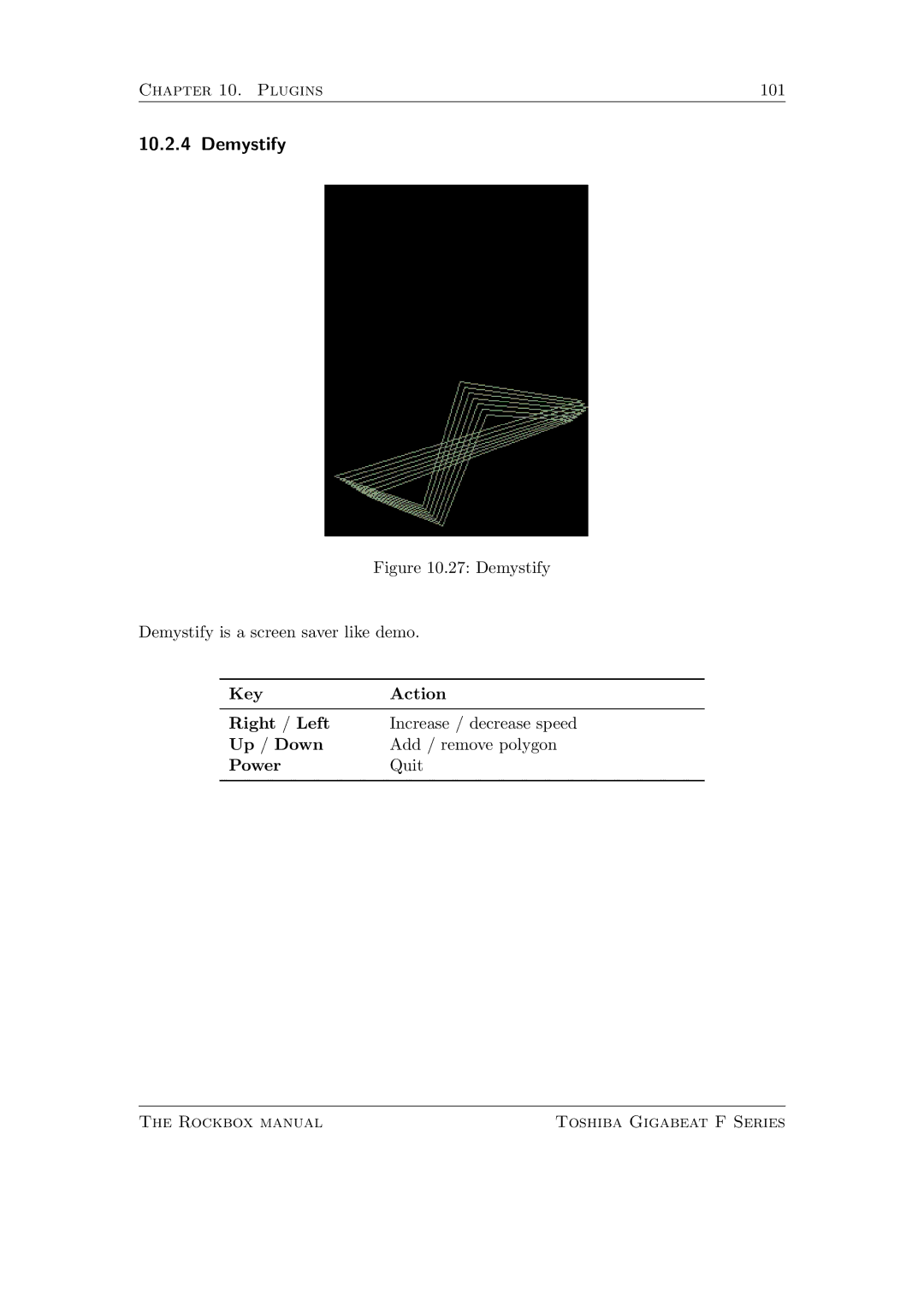 Toshiba F Series manual Demystify 