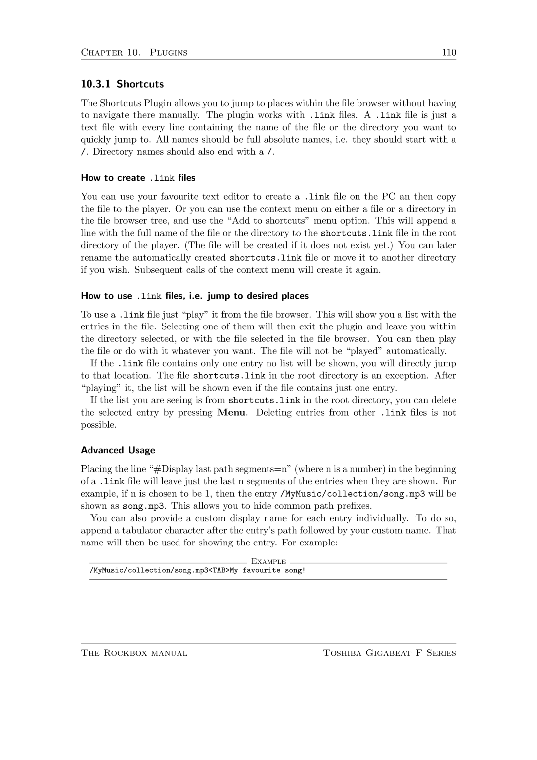 Toshiba F Series manual Shortcuts 