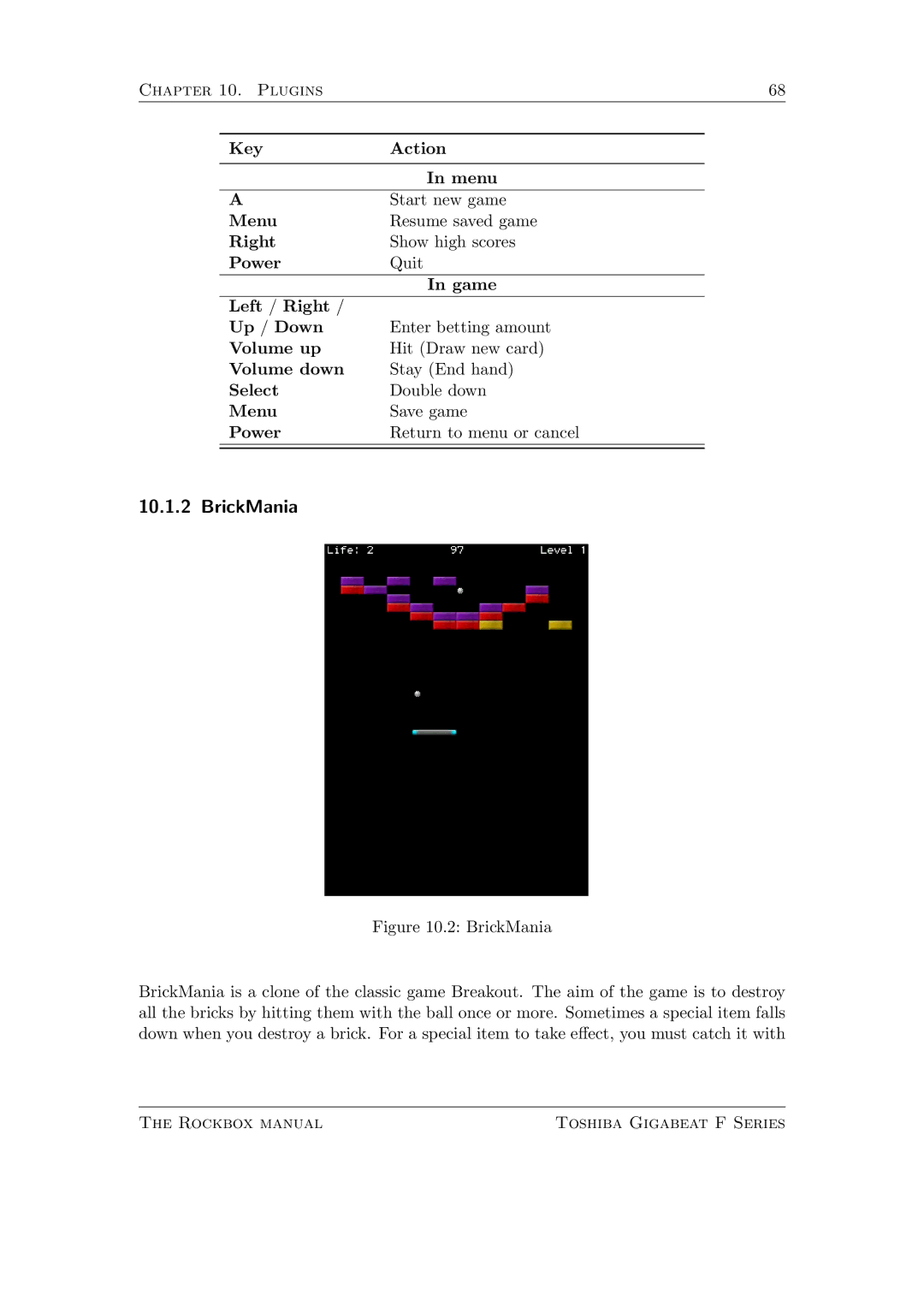 Toshiba F Series manual BrickMania 