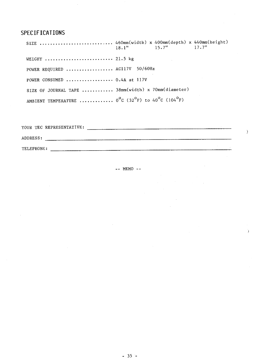 Toshiba FS-160 SERIES manual 