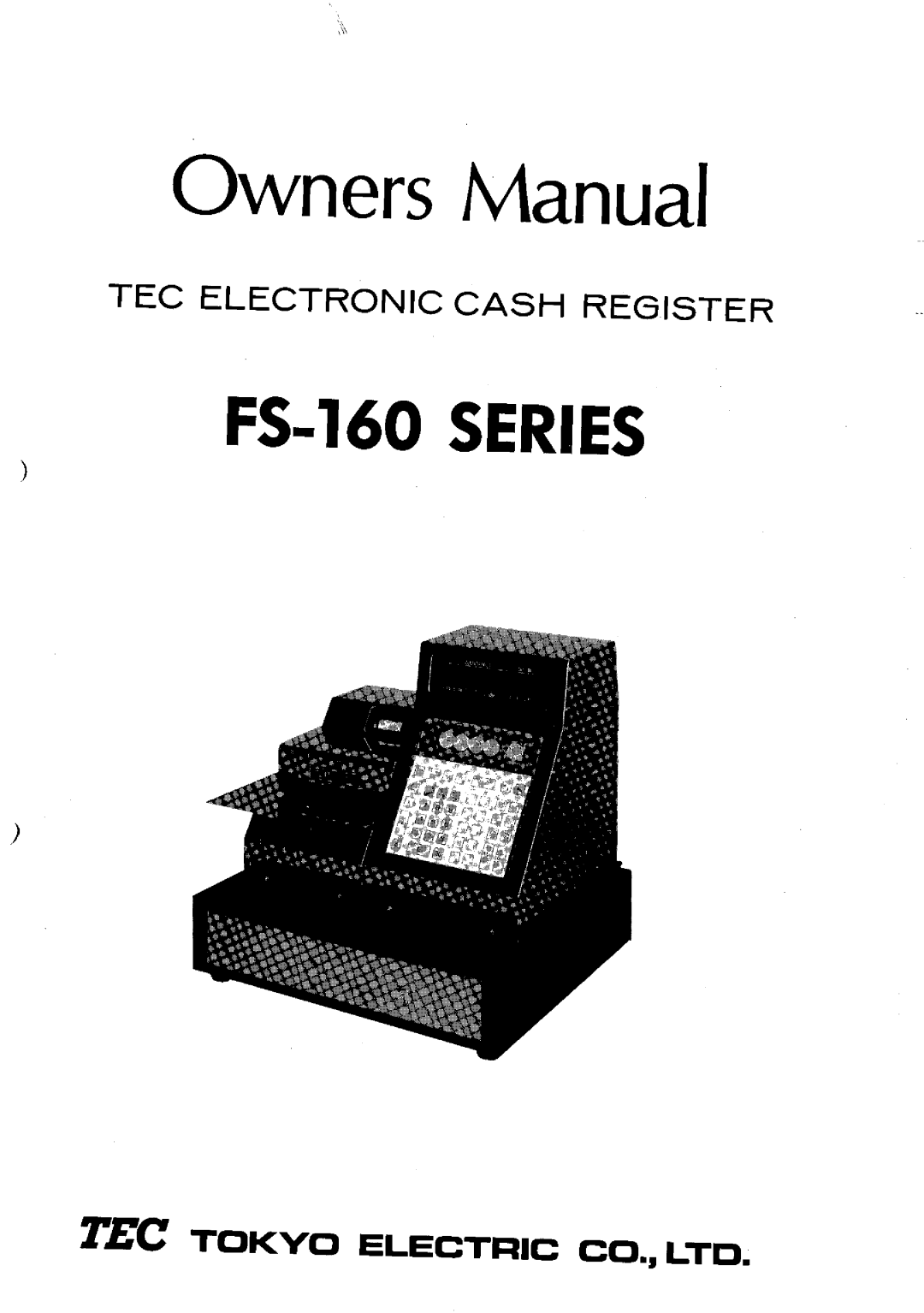 Toshiba FS-160 SERIES manual 