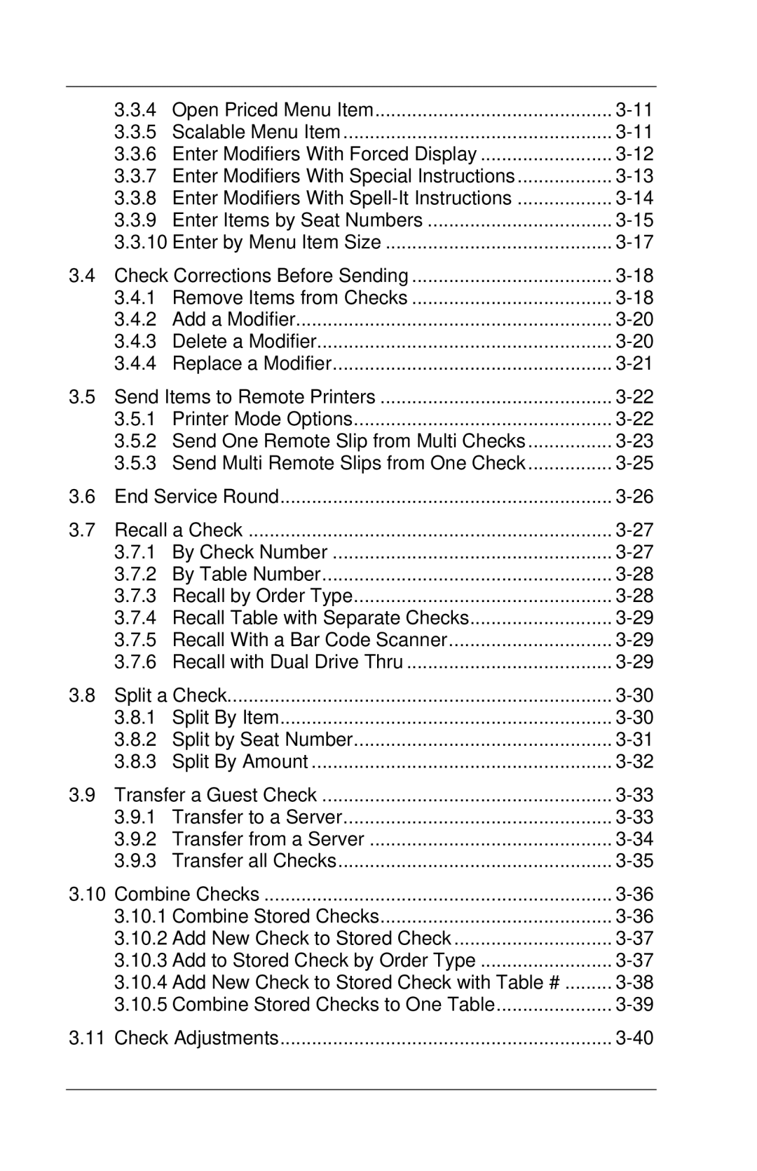 Toshiba FS-3700 Series owner manual Remove Items from Checks 