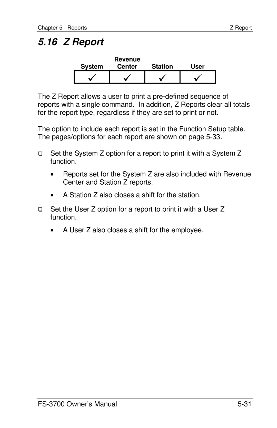 Toshiba FS-3700 Series owner manual Report 