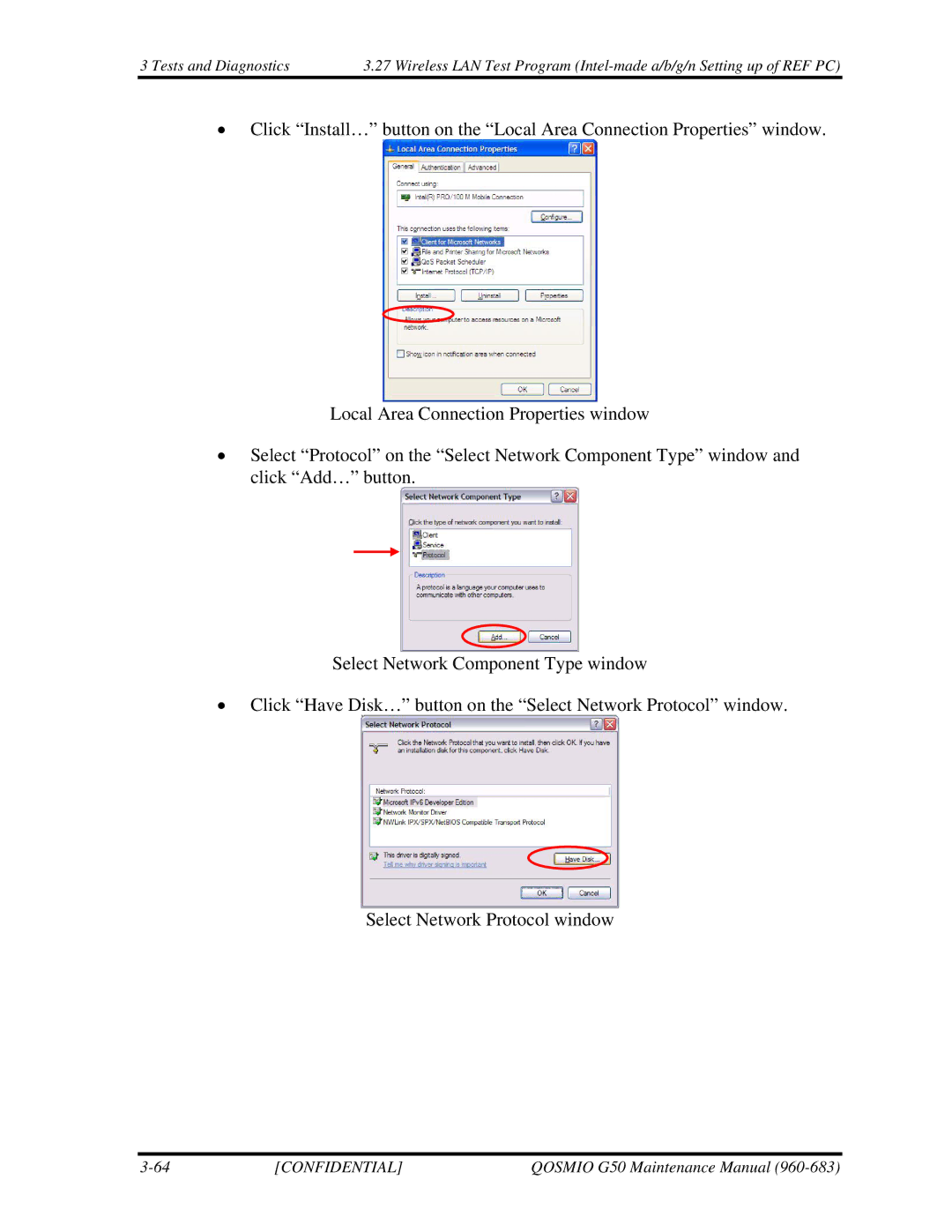 Toshiba G50 manual Confidential 