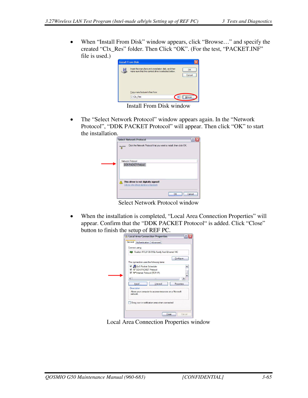 Toshiba G50 manual Confidential 