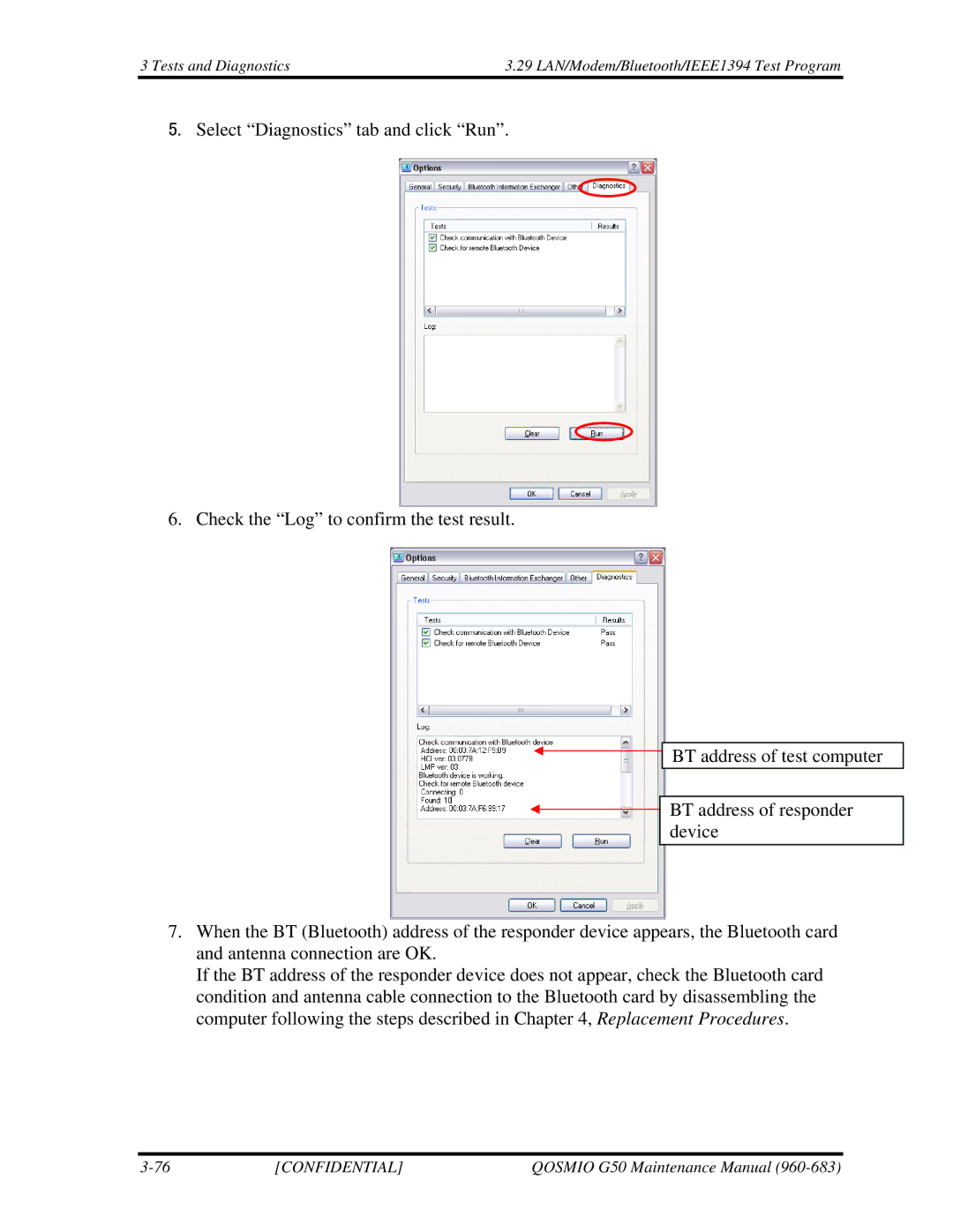 Toshiba G50 manual Confidential 