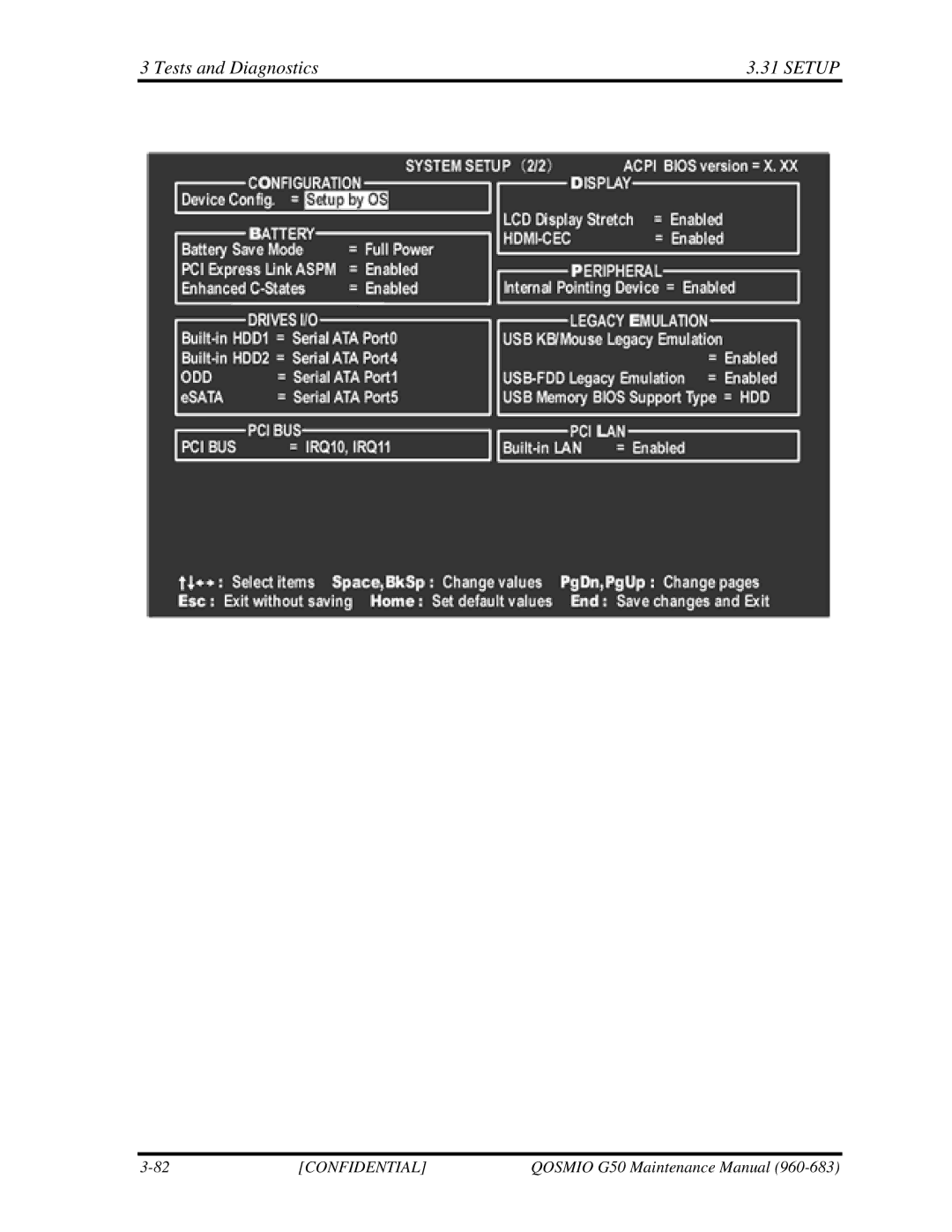 Toshiba G50 manual Tests and Diagnostics Setup 